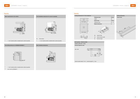 Blum LEGRABOX - Ordering and planning information 第 6 页