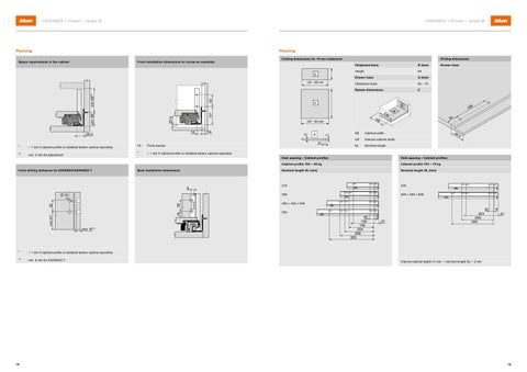 Blum LEGRABOX - Ordering and planning information 第 8 页