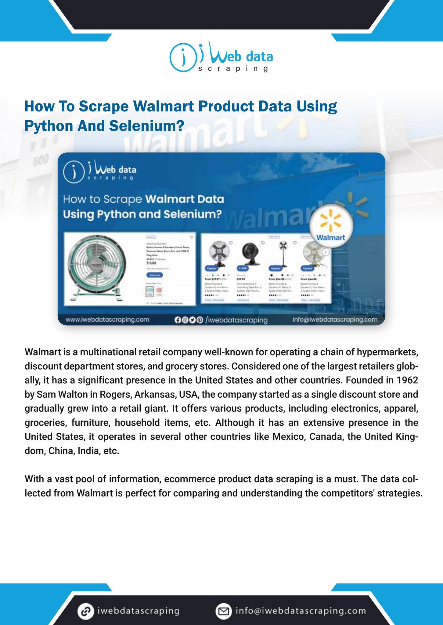 Scrape Walmart Product Data by iwebdatascraping - Issuu