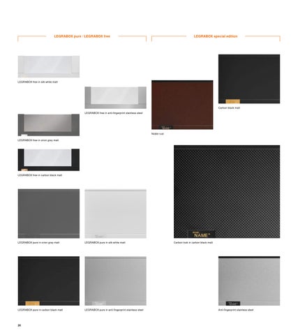 Blum myLEGRABOX Overview 第 20 页