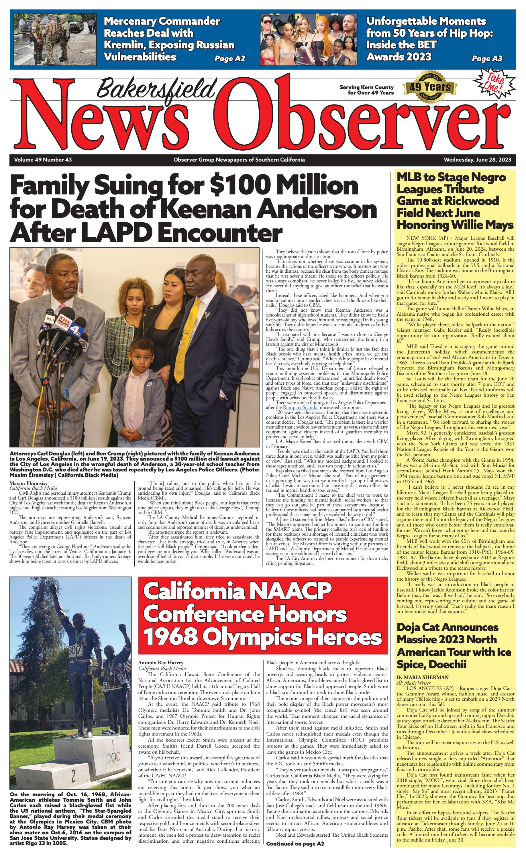 Bakersfield News Observer 6.28.23 by Observer Group Newspapers of