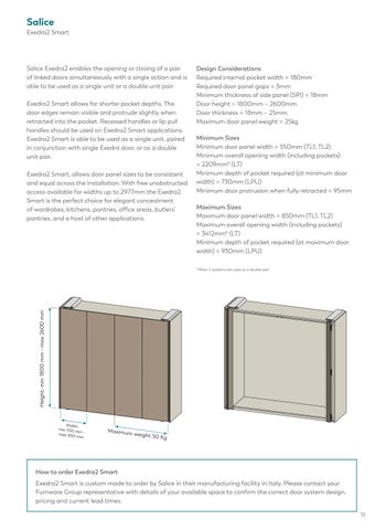 furnwaregroup 家具目录 · Door Systems - Exedra 第 9 页