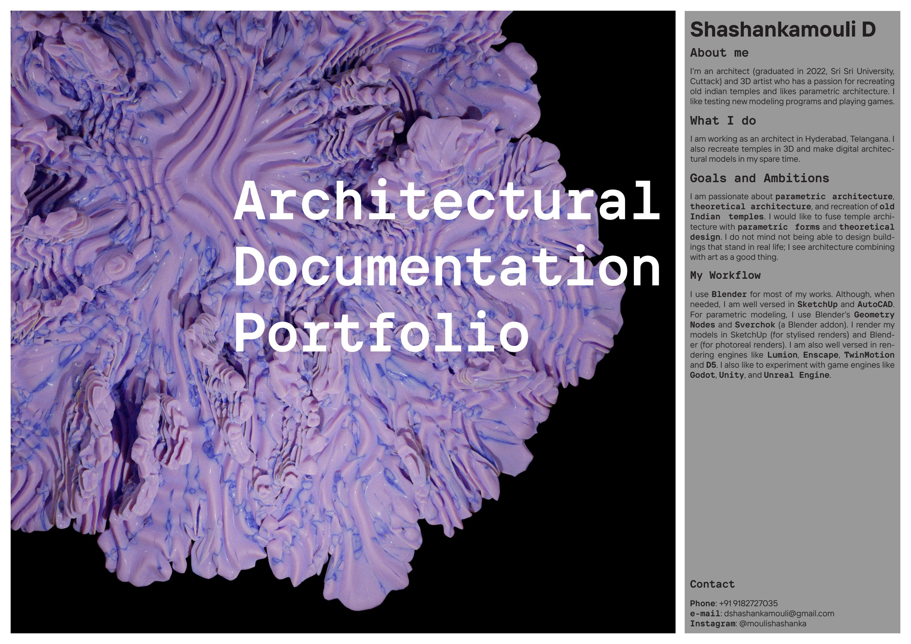 Shashanka's Architectural Documentation Portfolio by moulishashanka Issuu