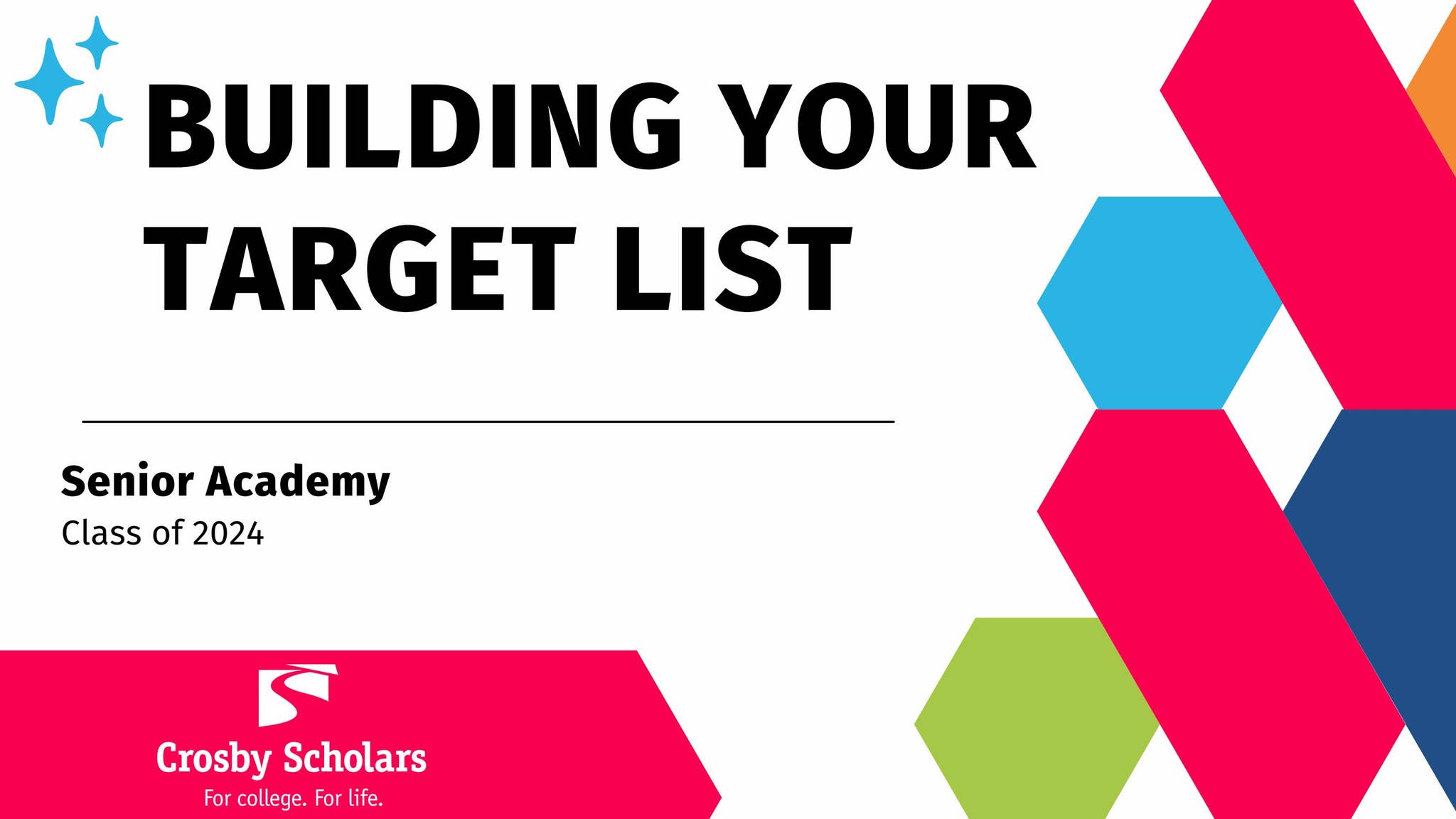 Building Your Target List by Crosby Scholars Community Partnership - Issuu