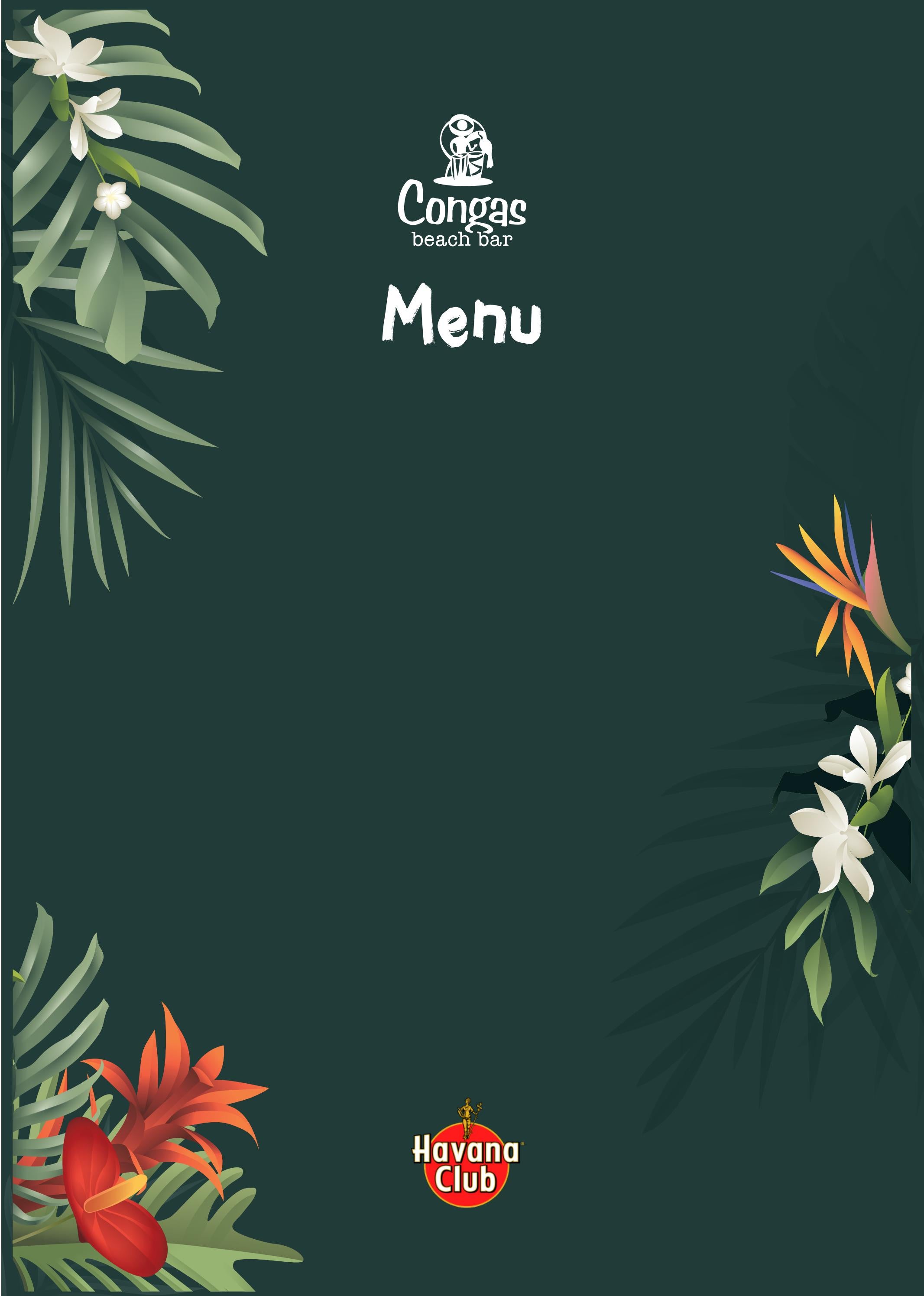 Congas Beach Bar Food & Drinks Menu 2023 by micmeistudio Issuu