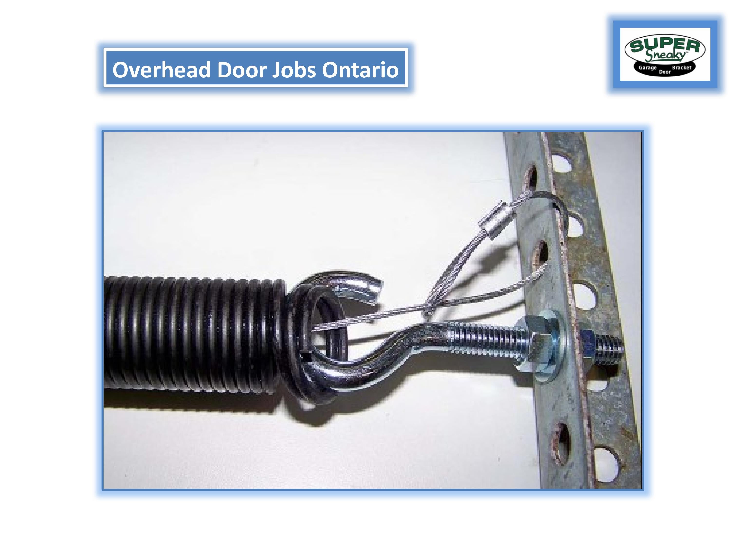 Exciting Overhead Door Jobs in Ontario Super Sneaky by supersneaky