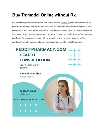 Tramadol online without rx