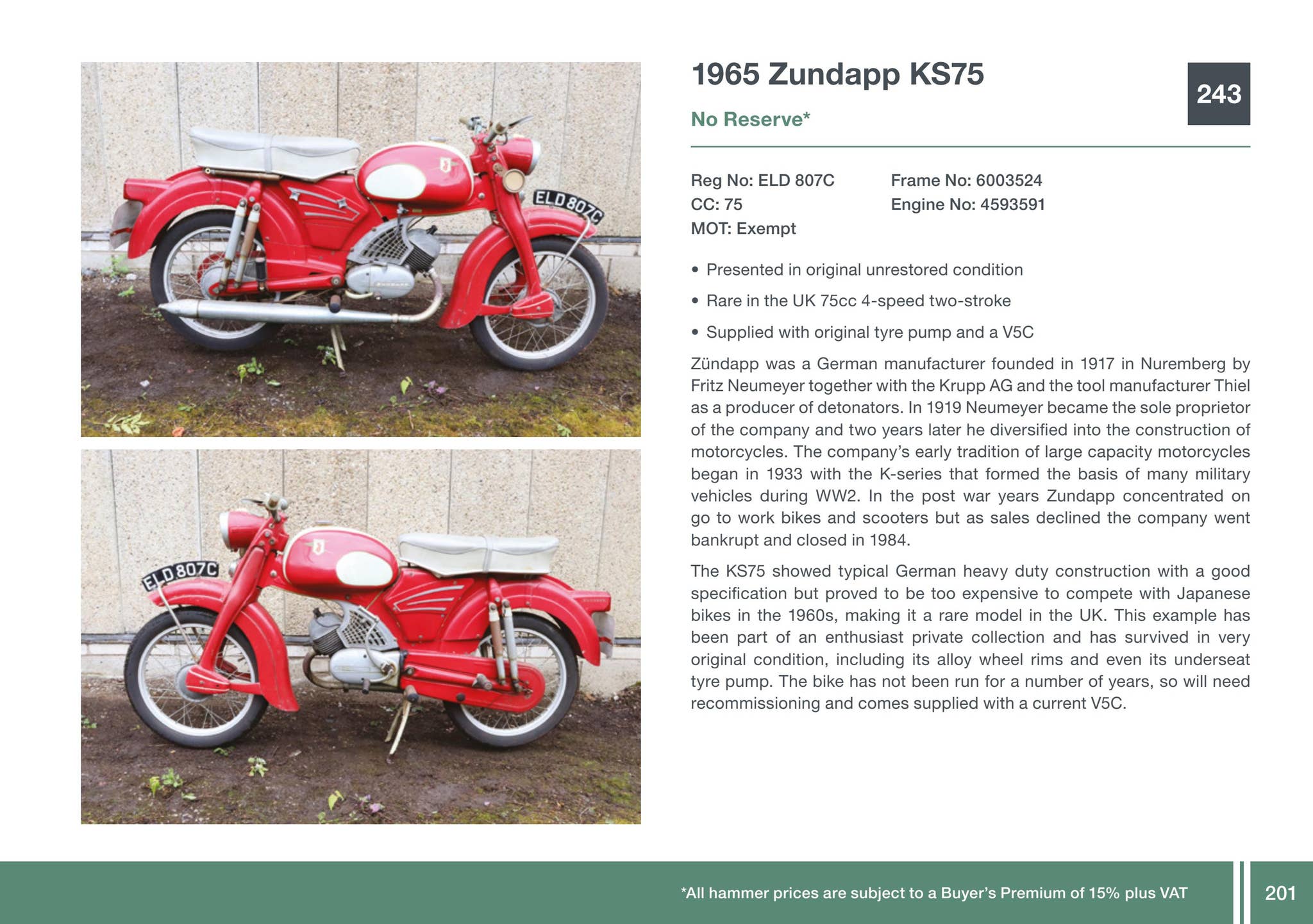 H&H Classics | An Auction of Classic Motorcycles & Vintage