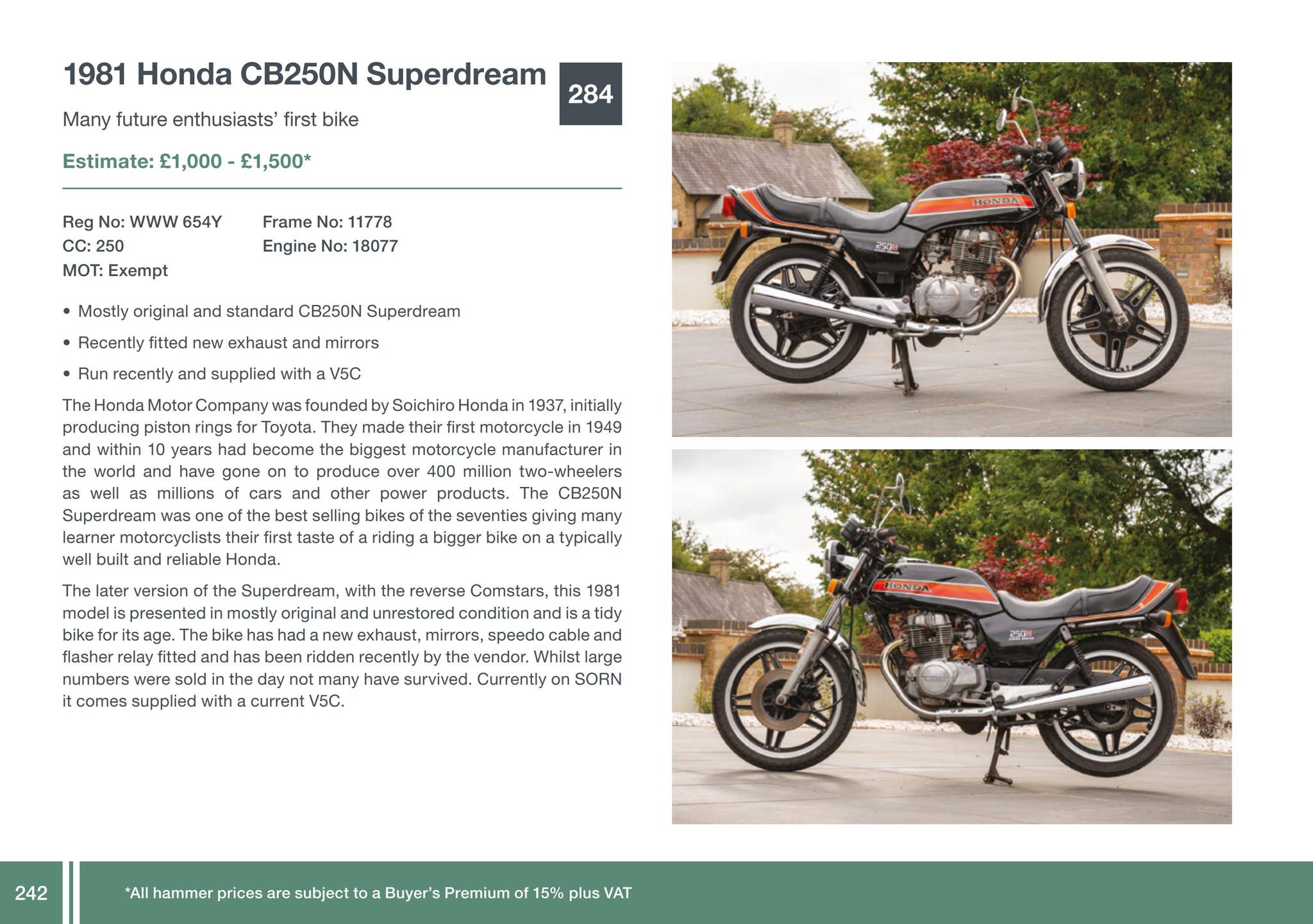H&H Classics | An Auction of Classic Motorcycles & Vintage