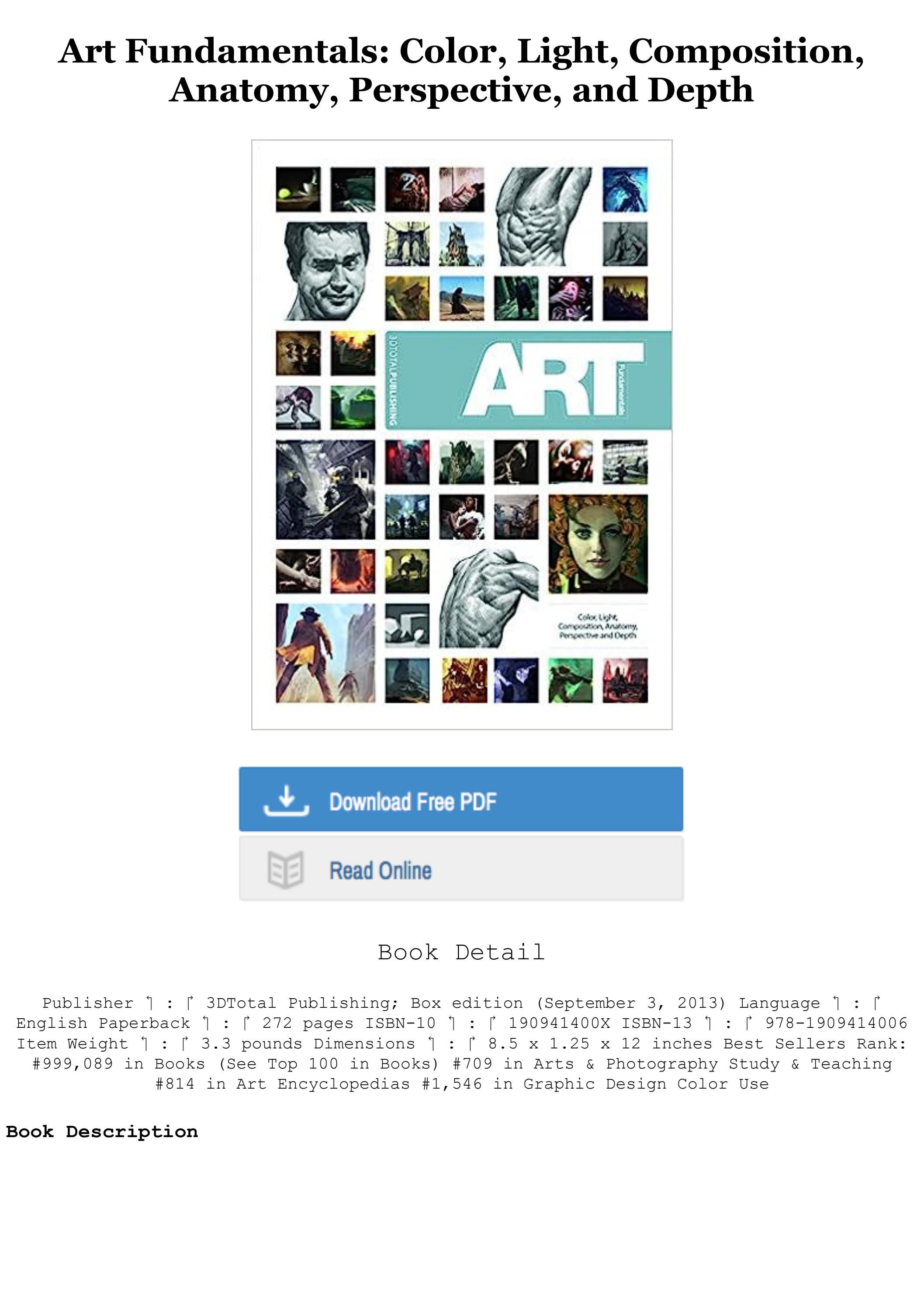 BEST PDF Art Fundamentals Color, Light, Composition, Anatomy