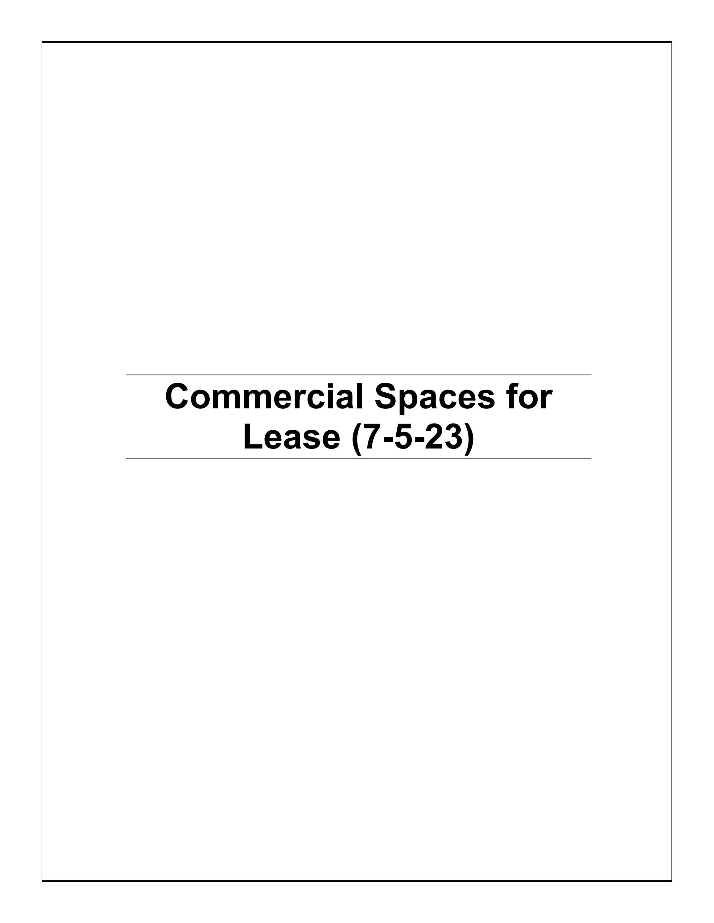 Commercial Spaces for Lease (7523) by City of Miramar Issuu