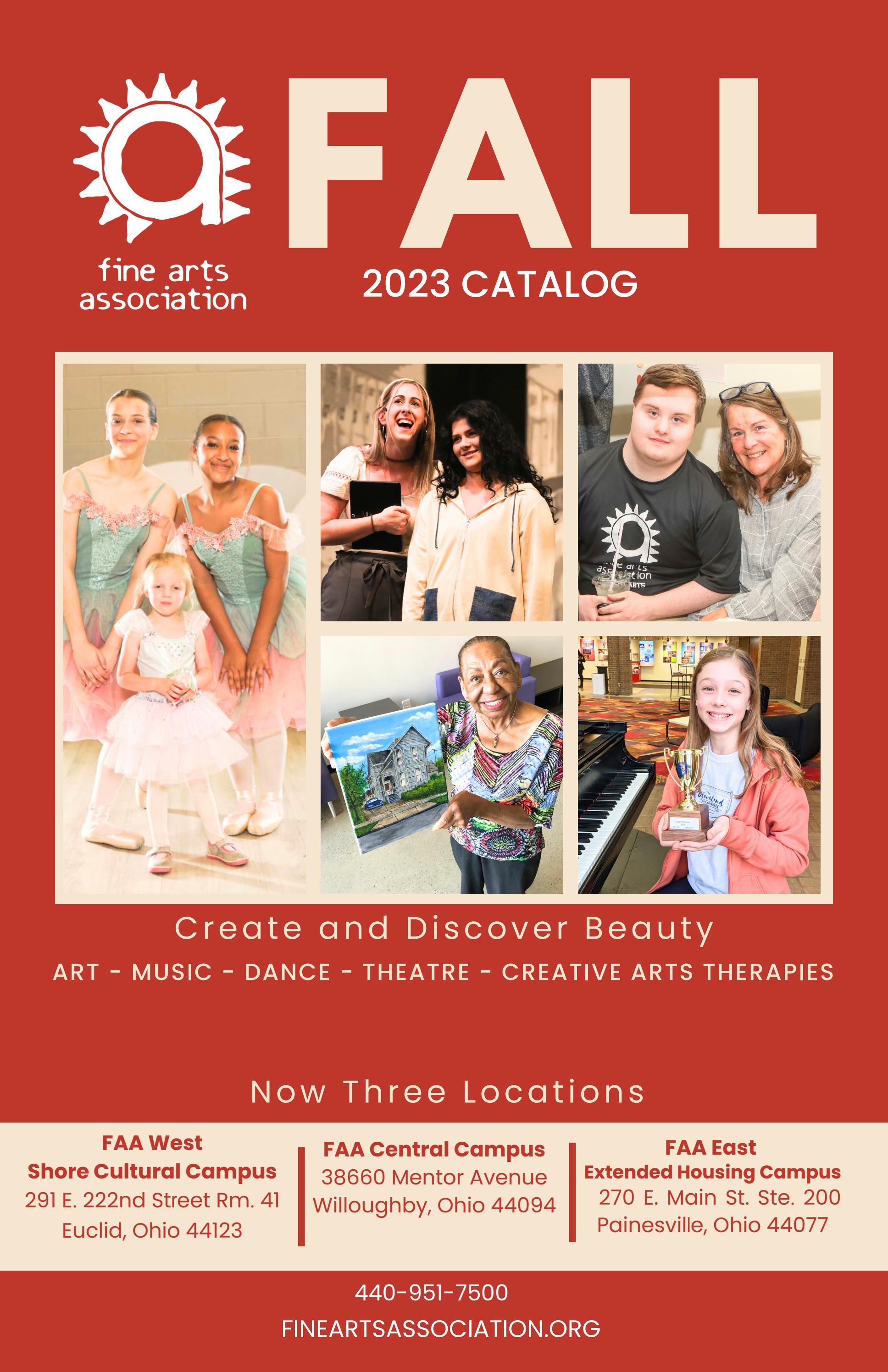 FAA Fall 2023 Program Catalog by TheFineArtsAssoc - Issuu