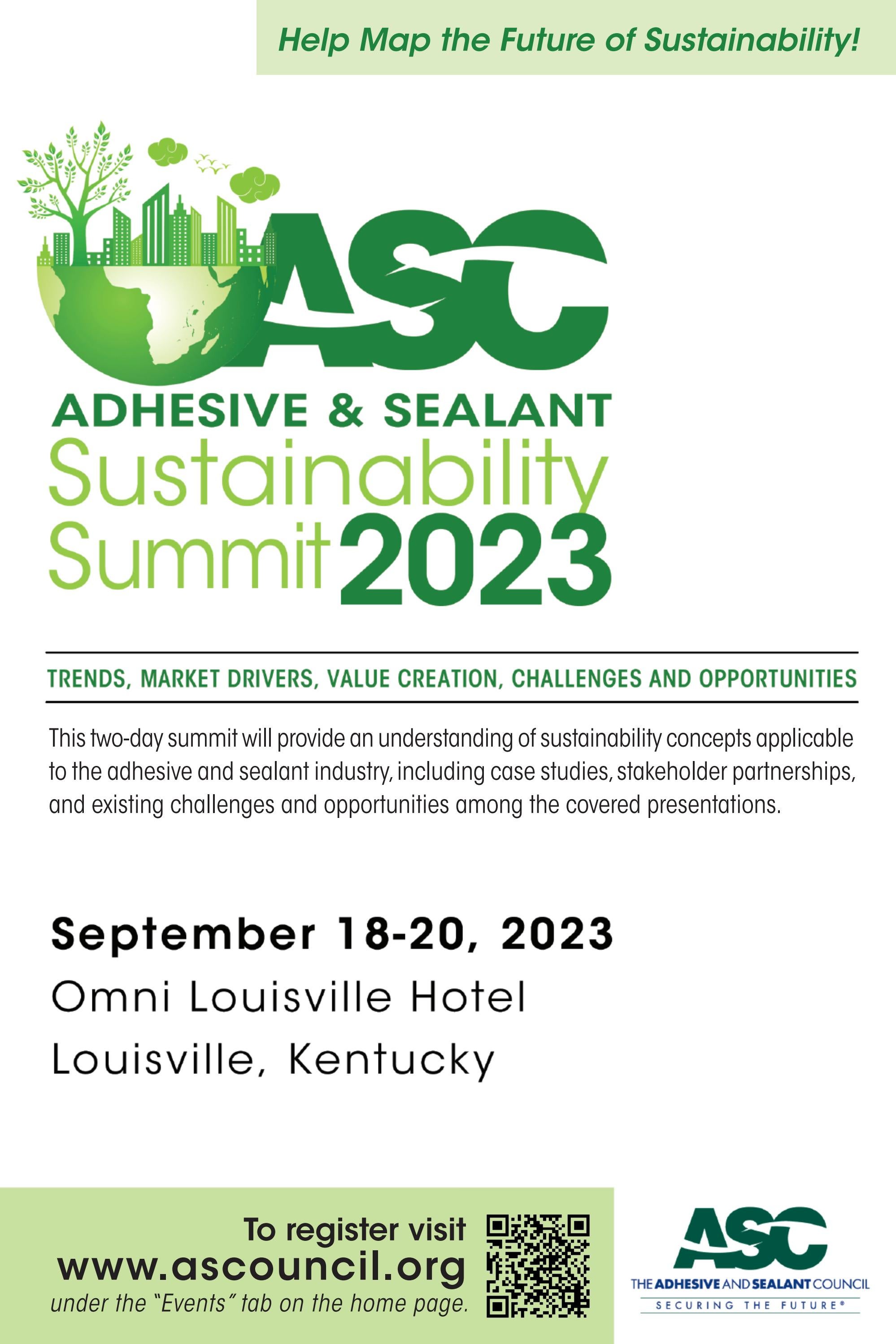 2023 Sustainability Summit Prelim Program by The Adhesive & Sealant Council Issuu