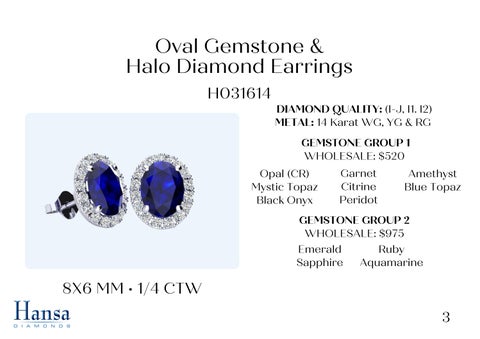 Gemstone × Diamond Earrings In 14K 金色 夏季 /Fall 2023 第 4 页
