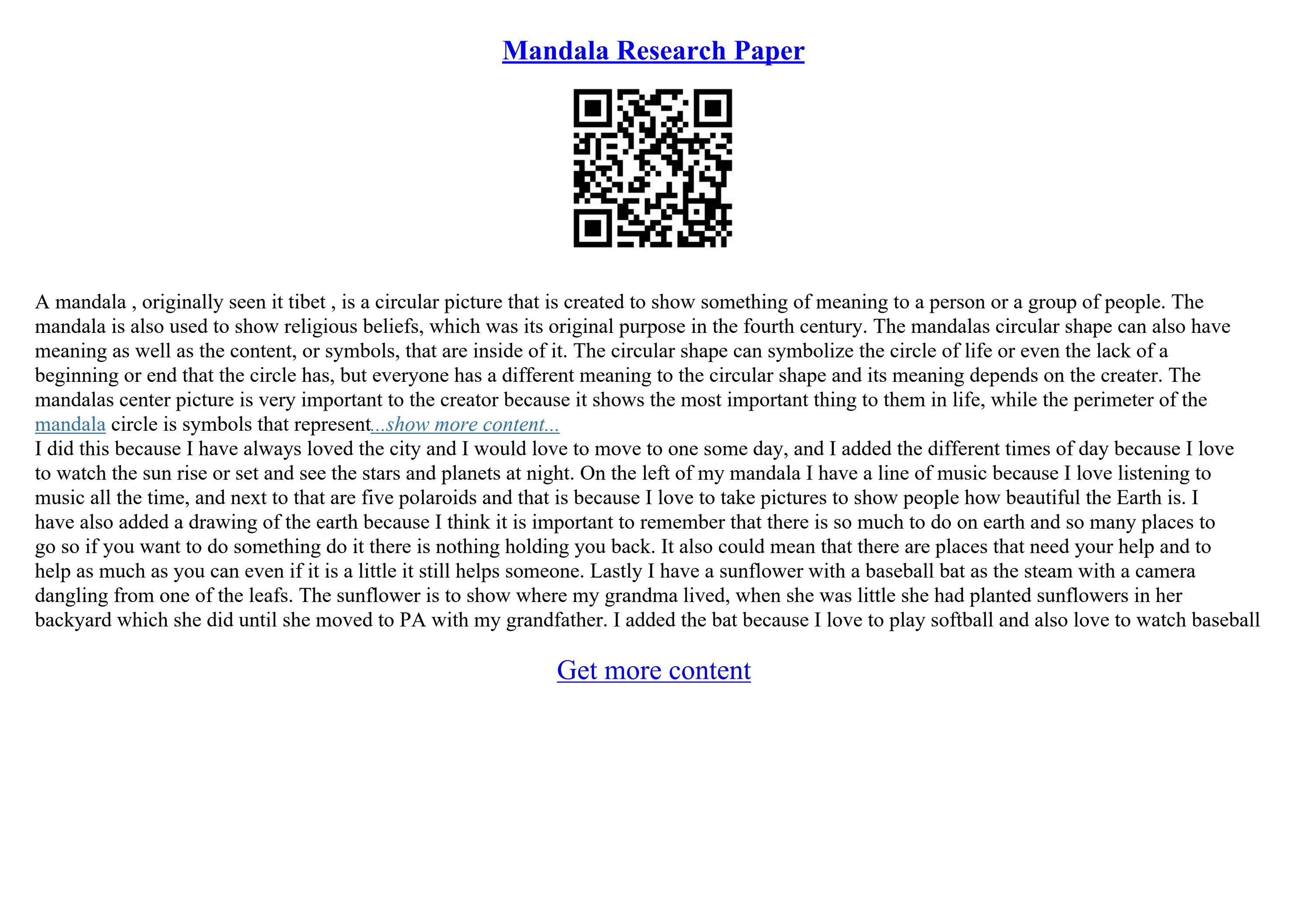 Mandala Essay Examples by Custom Written Papers Canada Issuu