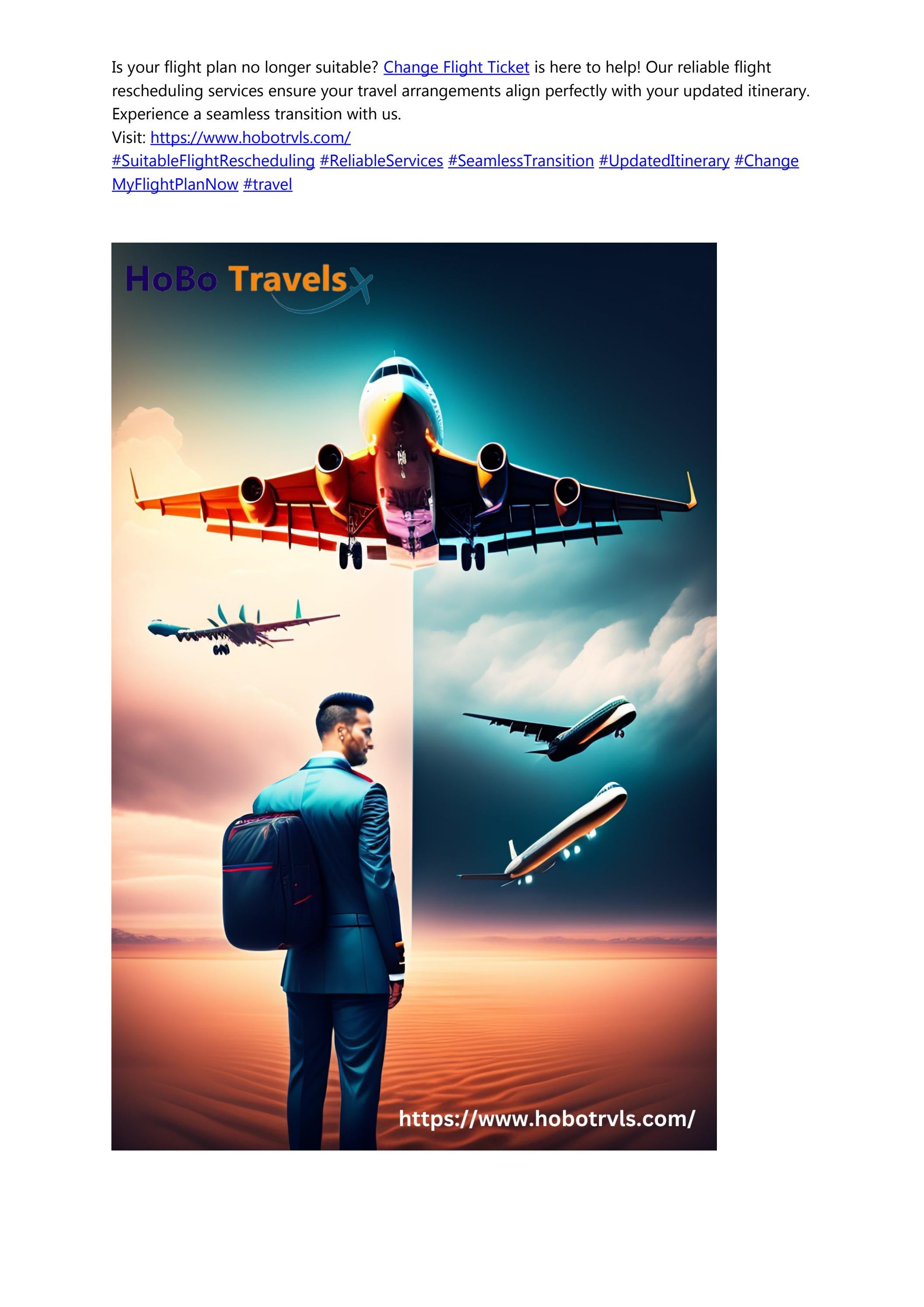 Change Flight Ticket by hobotrvls2024 Issuu