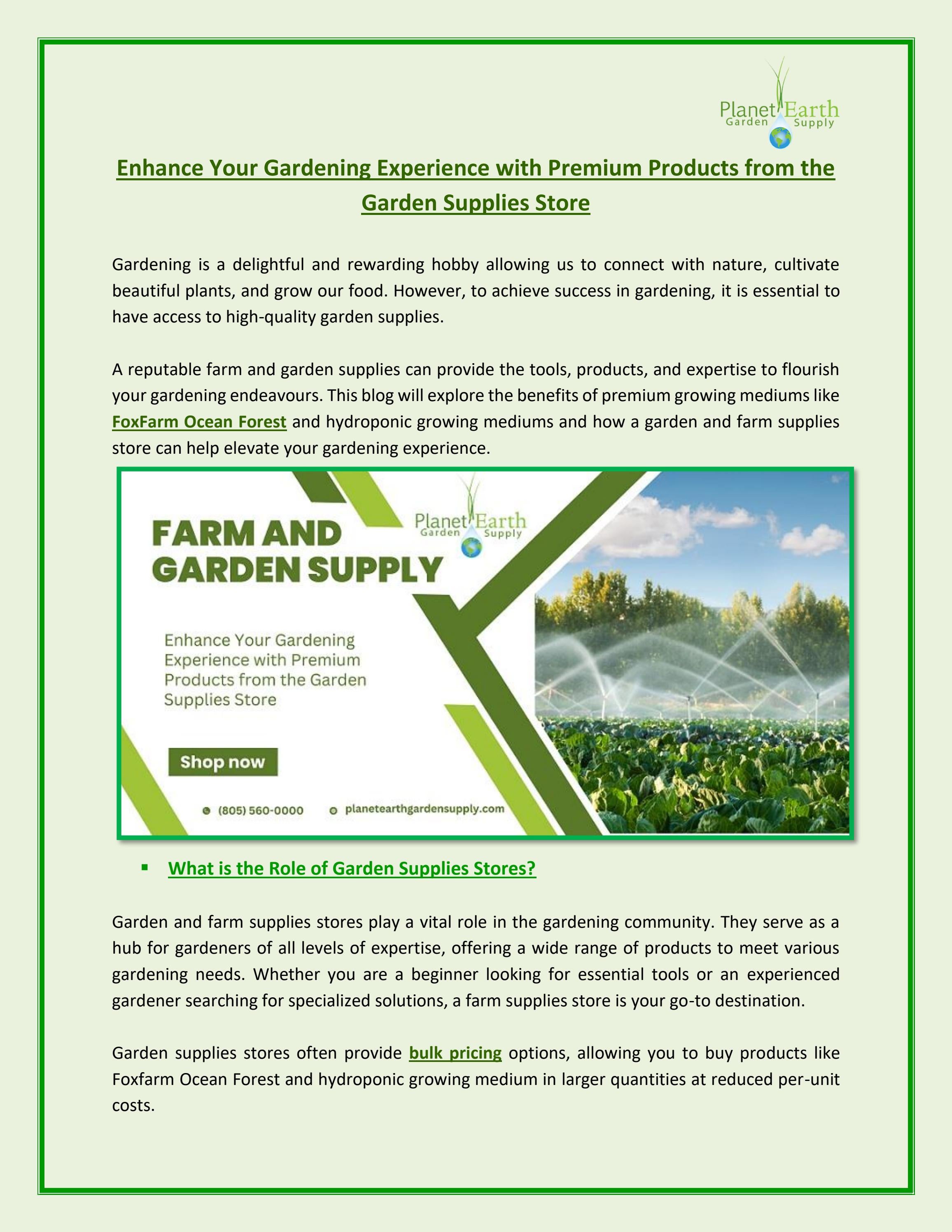 Farm Supplies Online by Earth Garden Supply Issuu