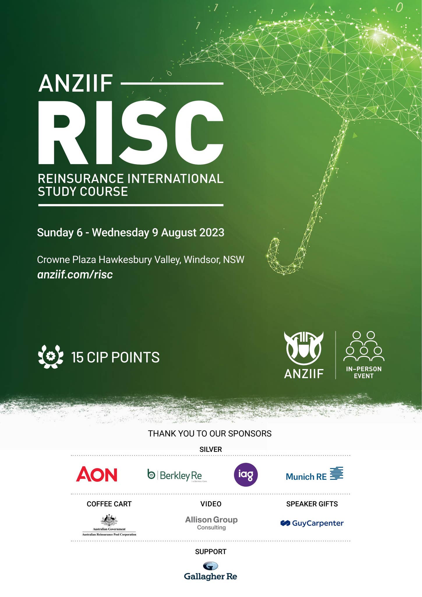 ANZIIF Reinsurance International Study Course (RISC) | 2023 Program by ...