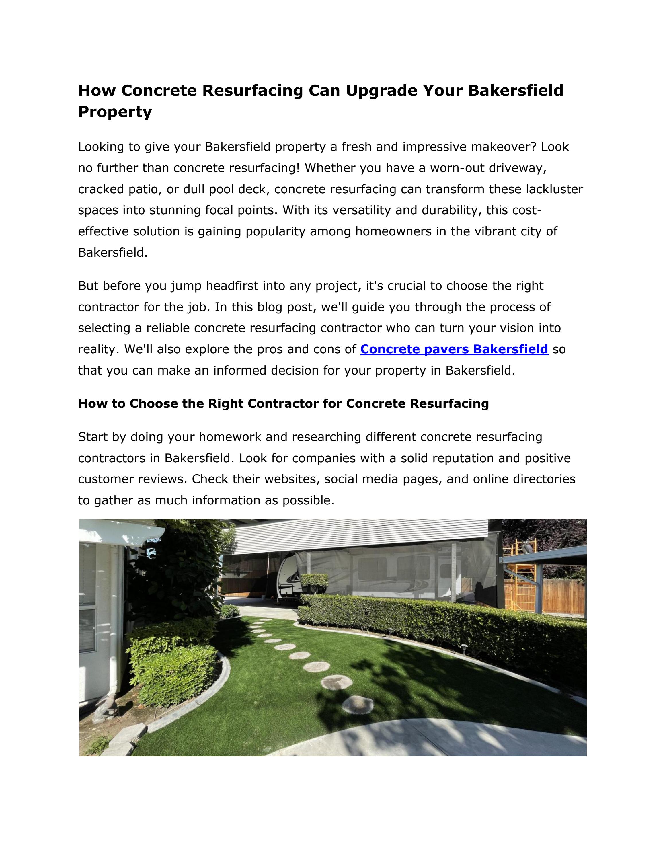 Concrete pavers Bakersfield by landscapingbakersfiel Issuu