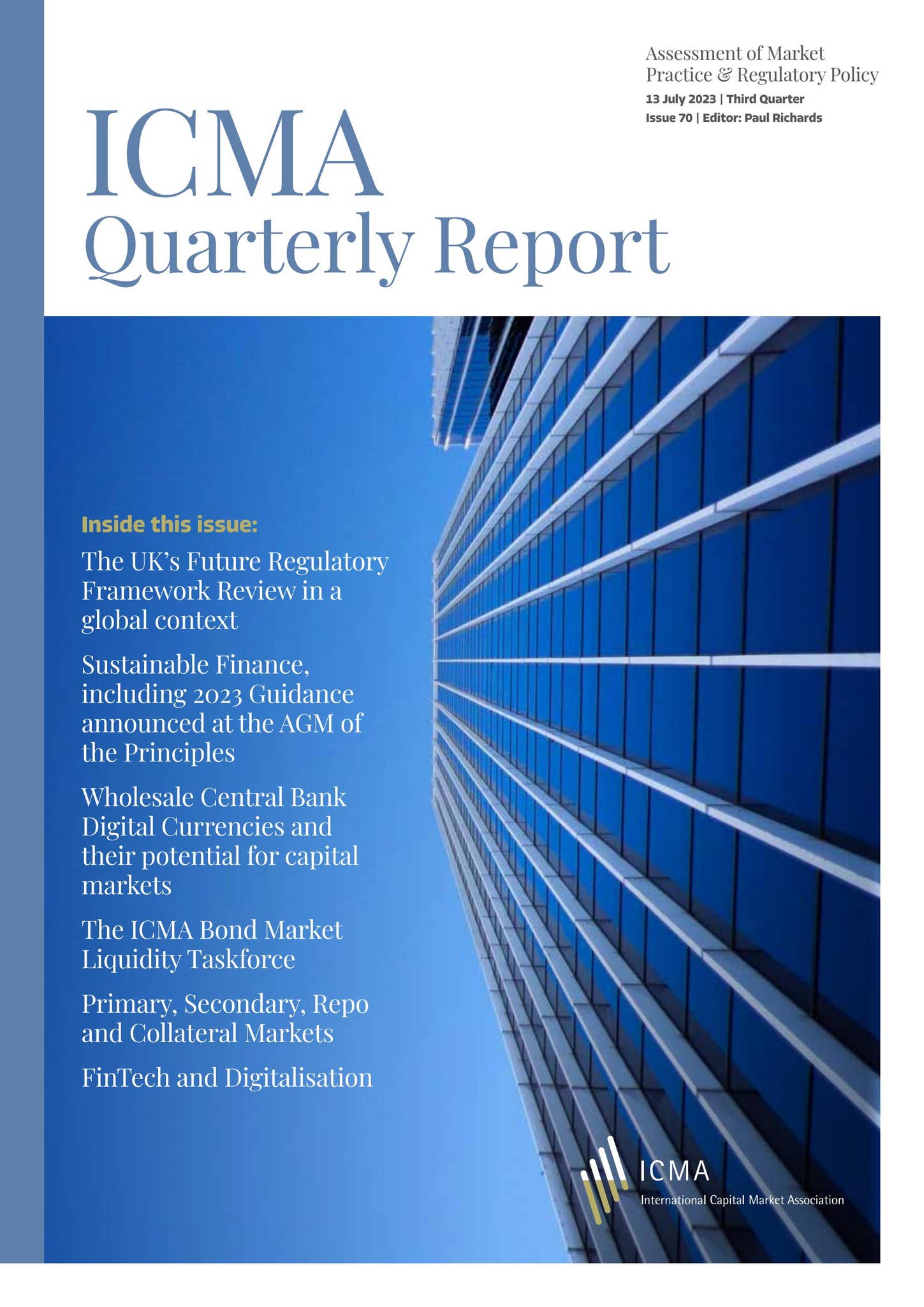 ICMA Quarterly Report 3rd Quarter 2023 by ICMA - Issuu