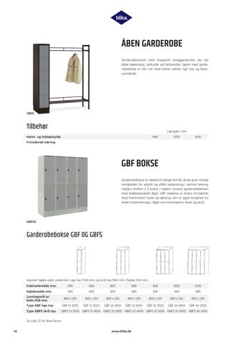 Blika A/S 家具目录 · Blika garderobekatalog dk 第 14 页