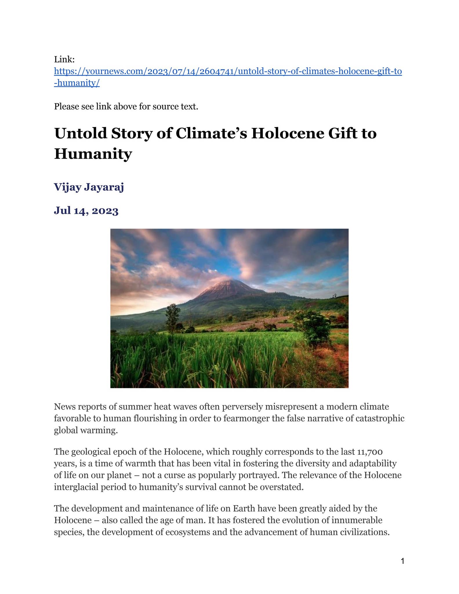 The Holocene Epoch: Our shadow and our glory | Osho News, image size:1583x2048