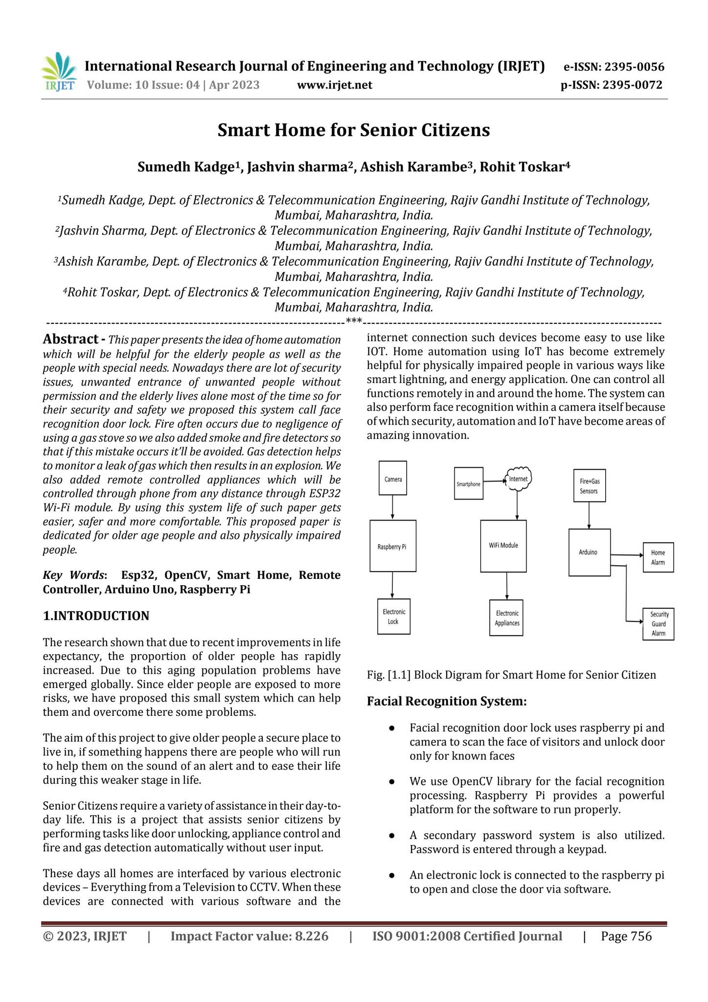 Smart Home for Senior Citizens by IRJET Journal - Issuu