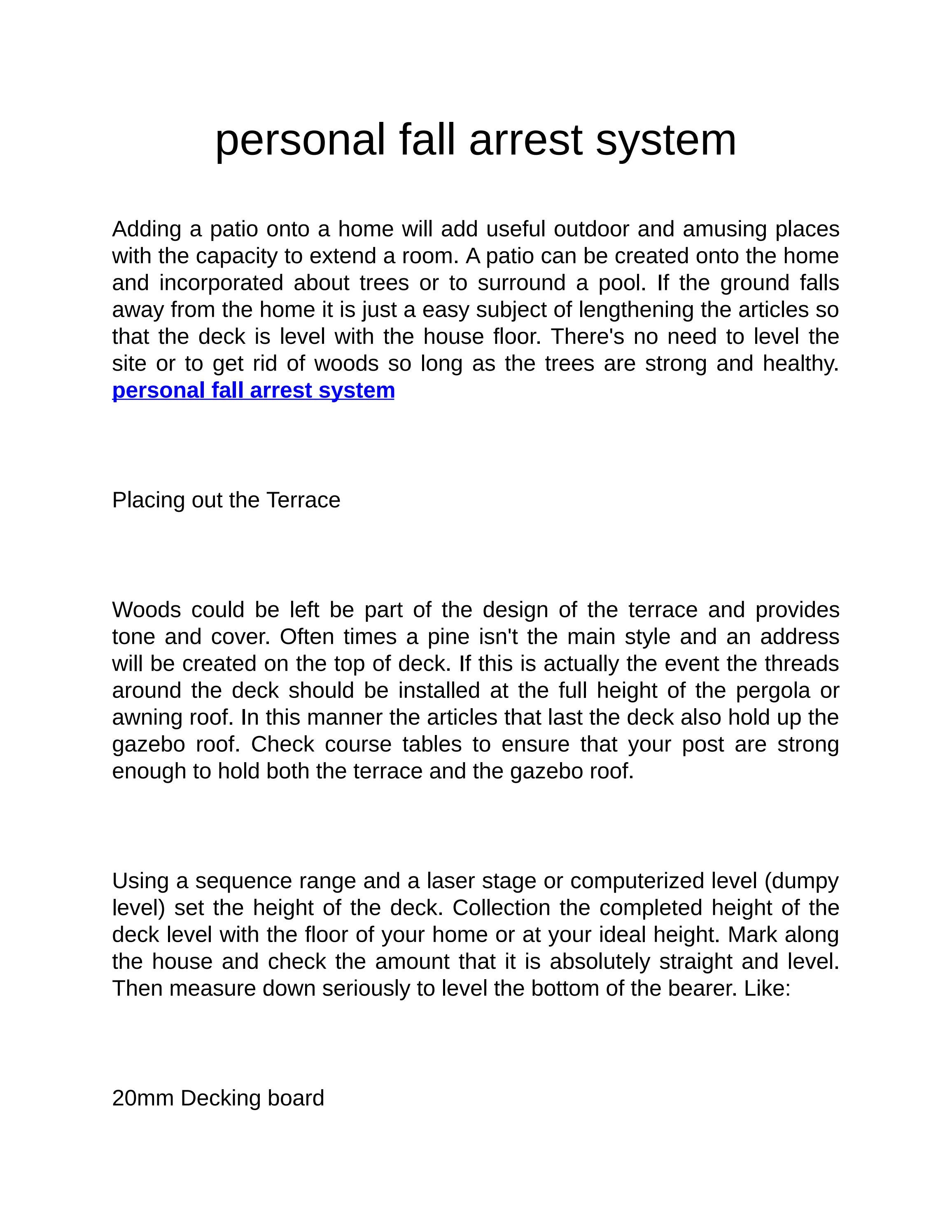 personal fall arrest system by MontyRafferty Issuu