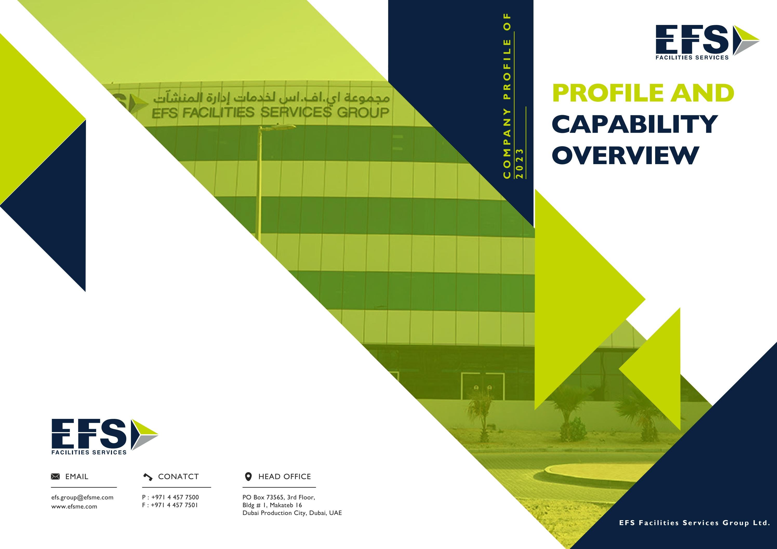 Efs Page De Garde EFS Facilities Services Group Profile and Capability Brochure 2023 by