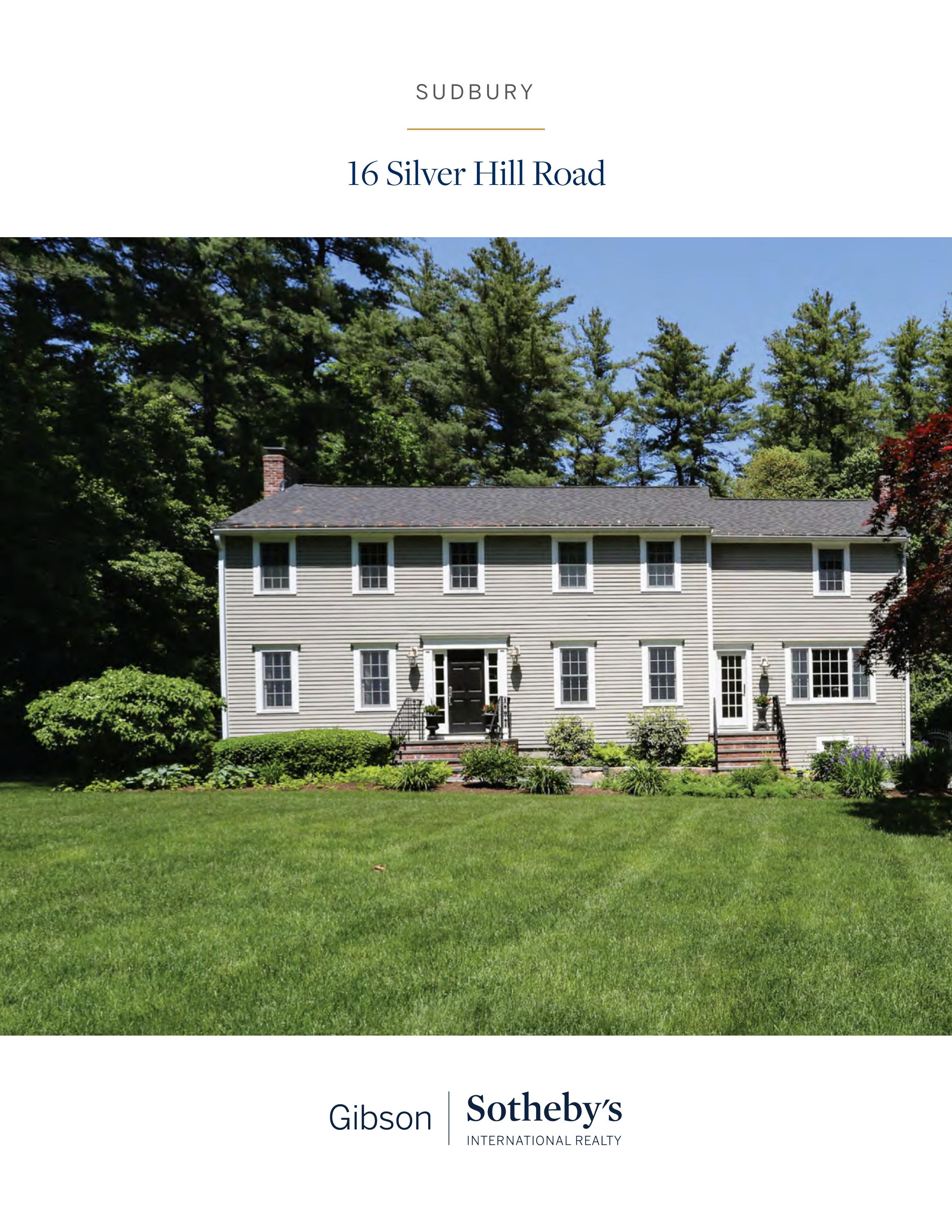 Introducing 16 Silver Hill Road, Sudbury, MA by Gibson Sotheby's