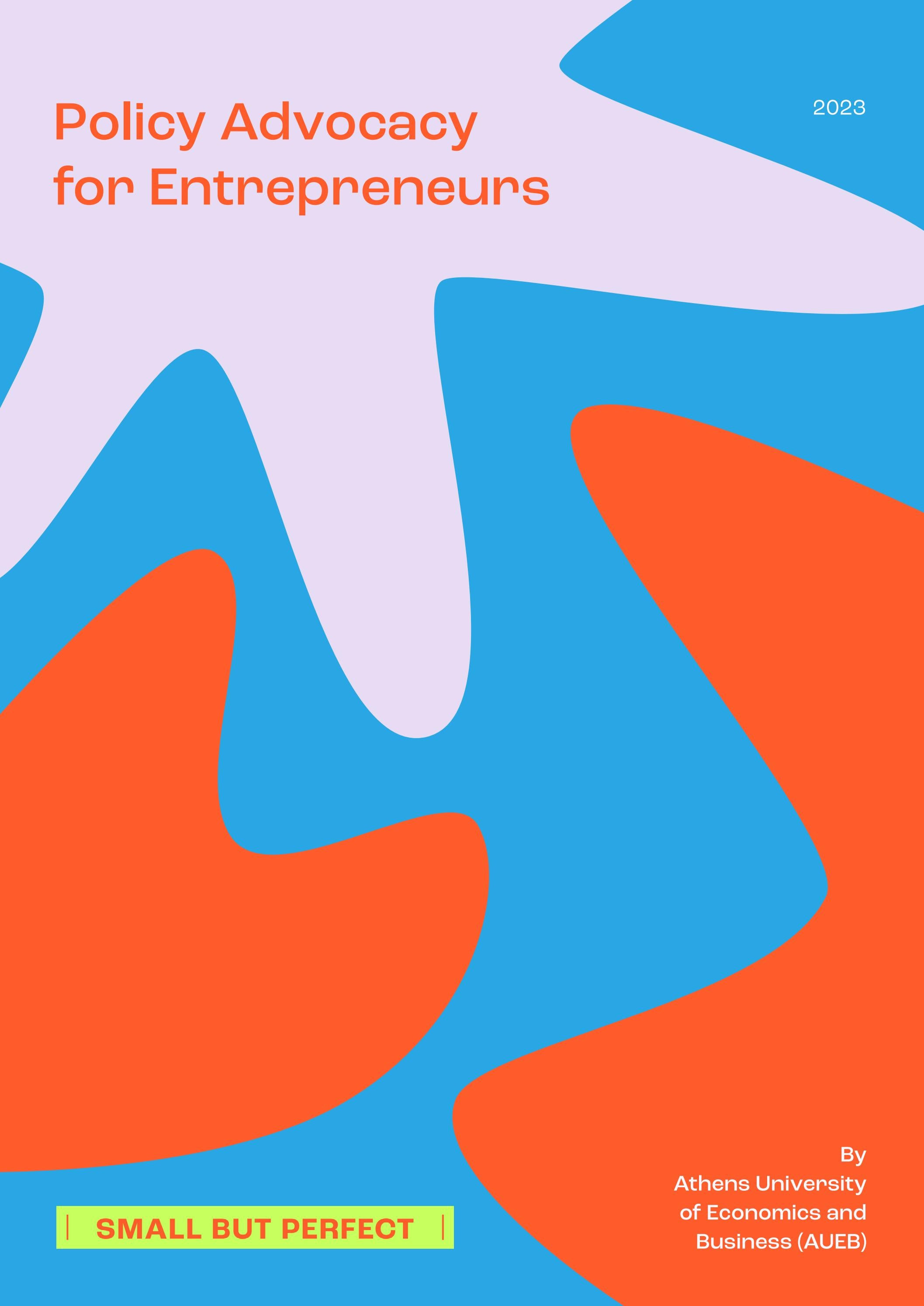 Small But Perfect Toolkit 7: Policy Advocacy for Entrepreneurs by ...