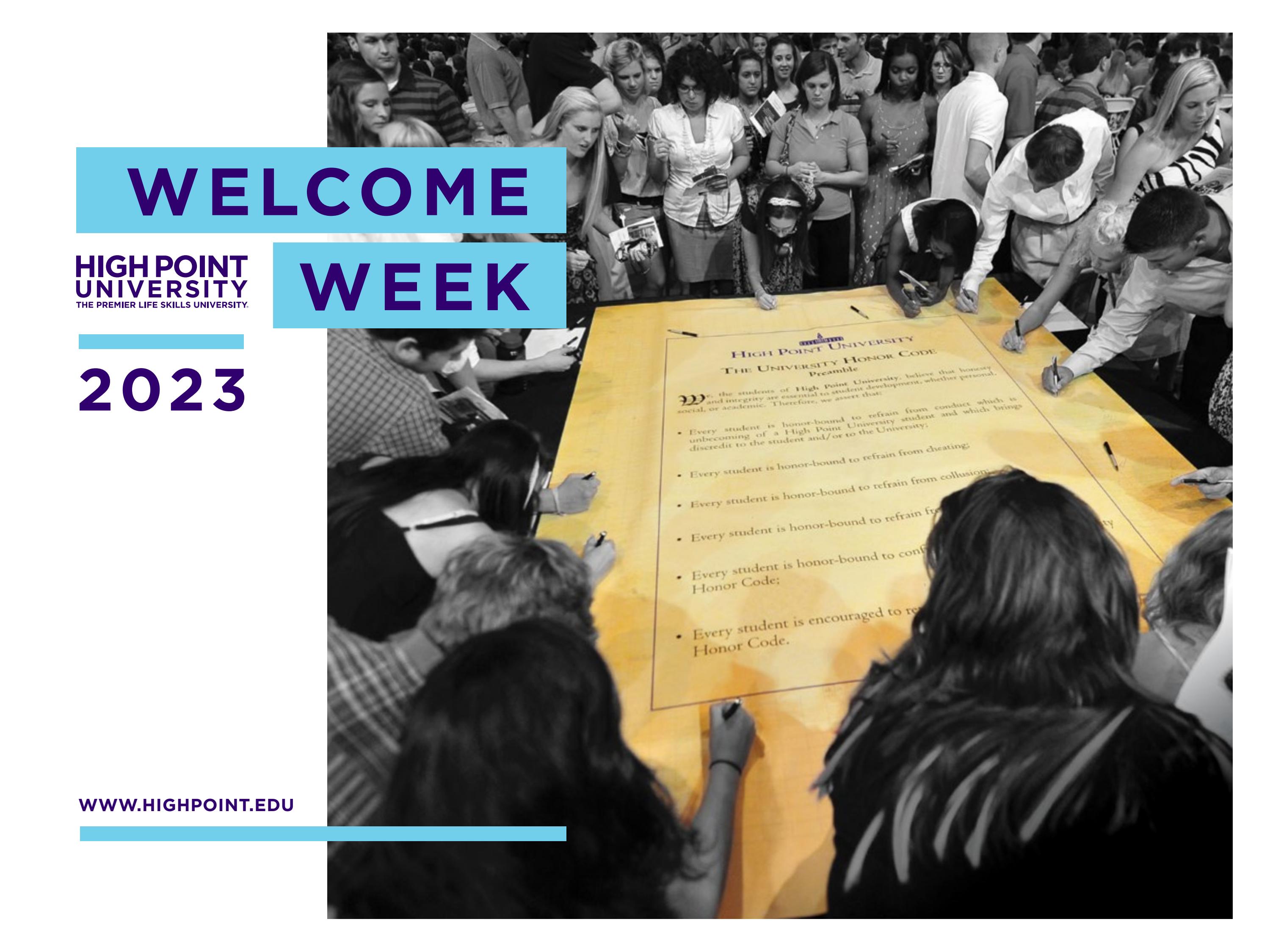 Welcome Week Brochure 2023 by High Point University - Issuu