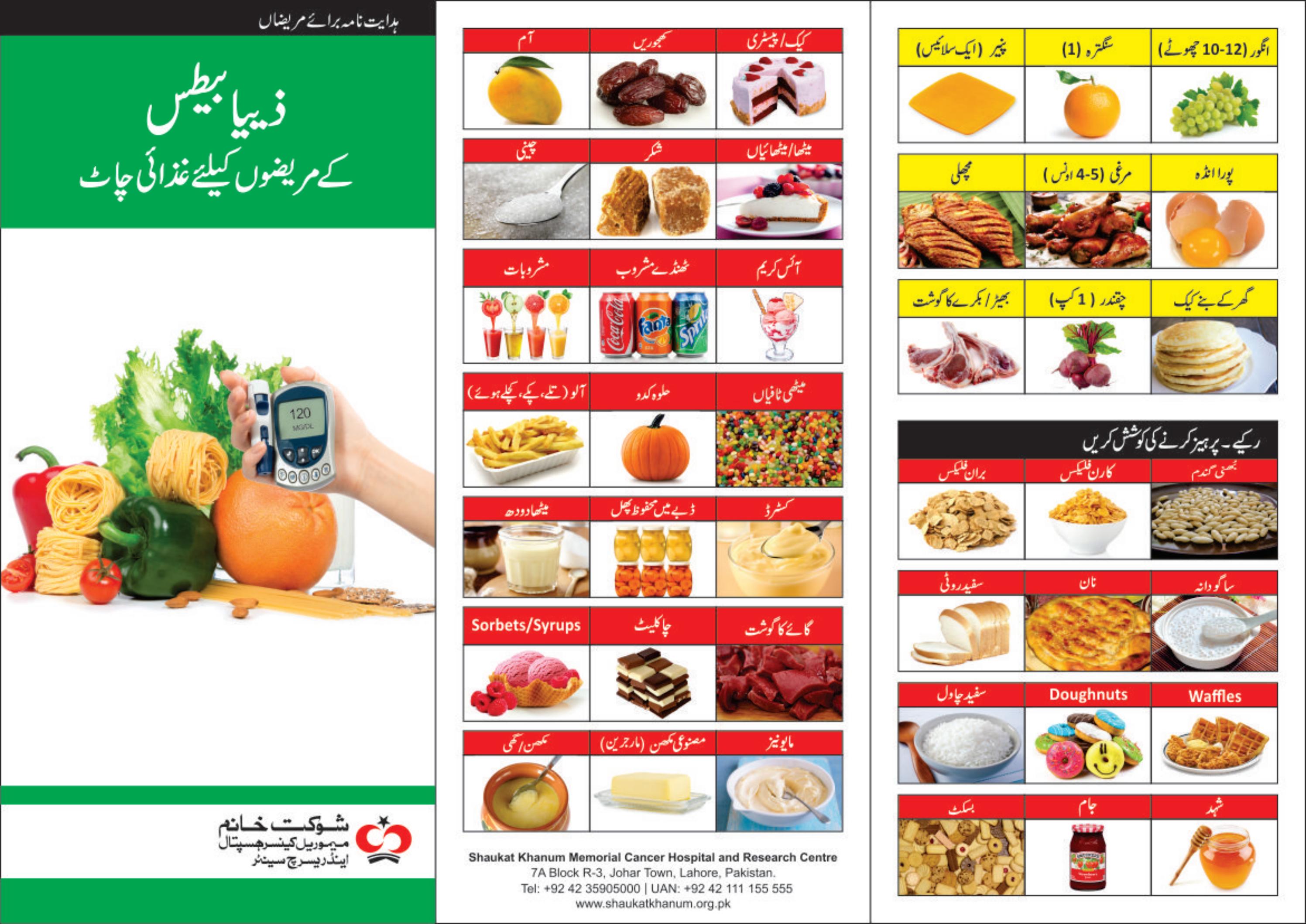 Diet List For Diabetic Patients Urdu By Shaukat Khanum Hospital Issuu pinterest