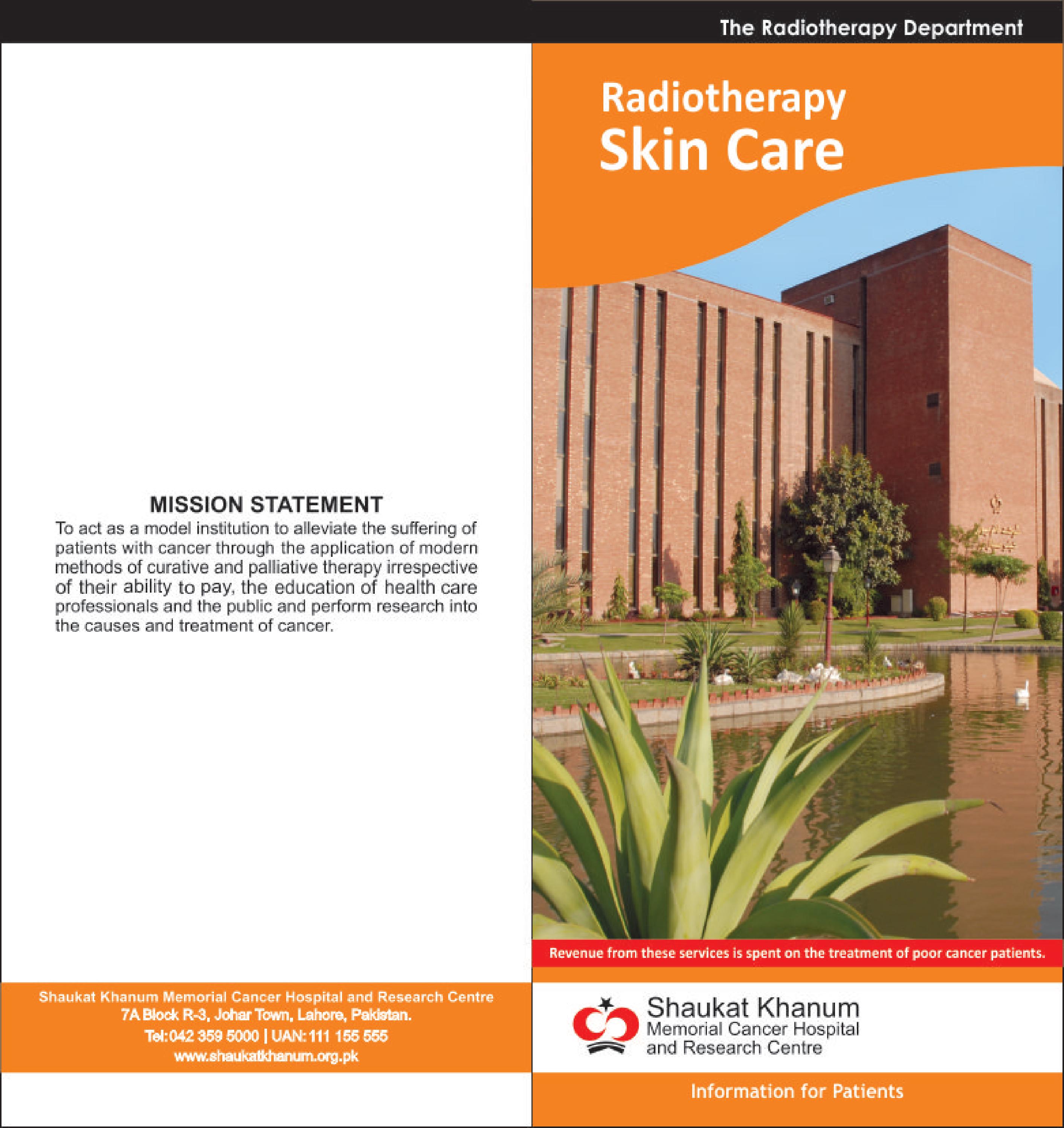 Skin Care During Radiotherapy English by Shaukat Khanum Hospital Issuu