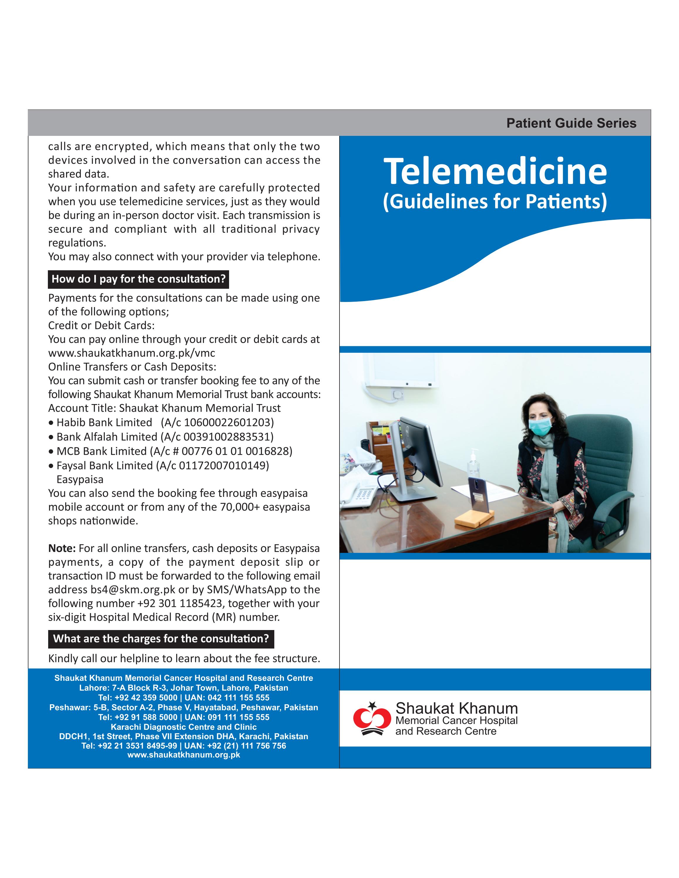 Telemedicine (Guidelines for patients) | English by Shaukat Khanum ...