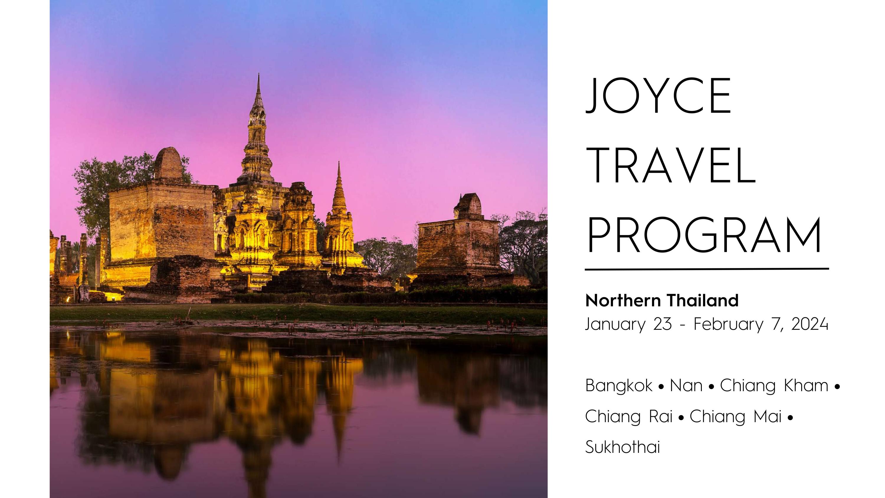Joyce Travel Program - Thailand 2024 Itinerary by The Joyce Theater