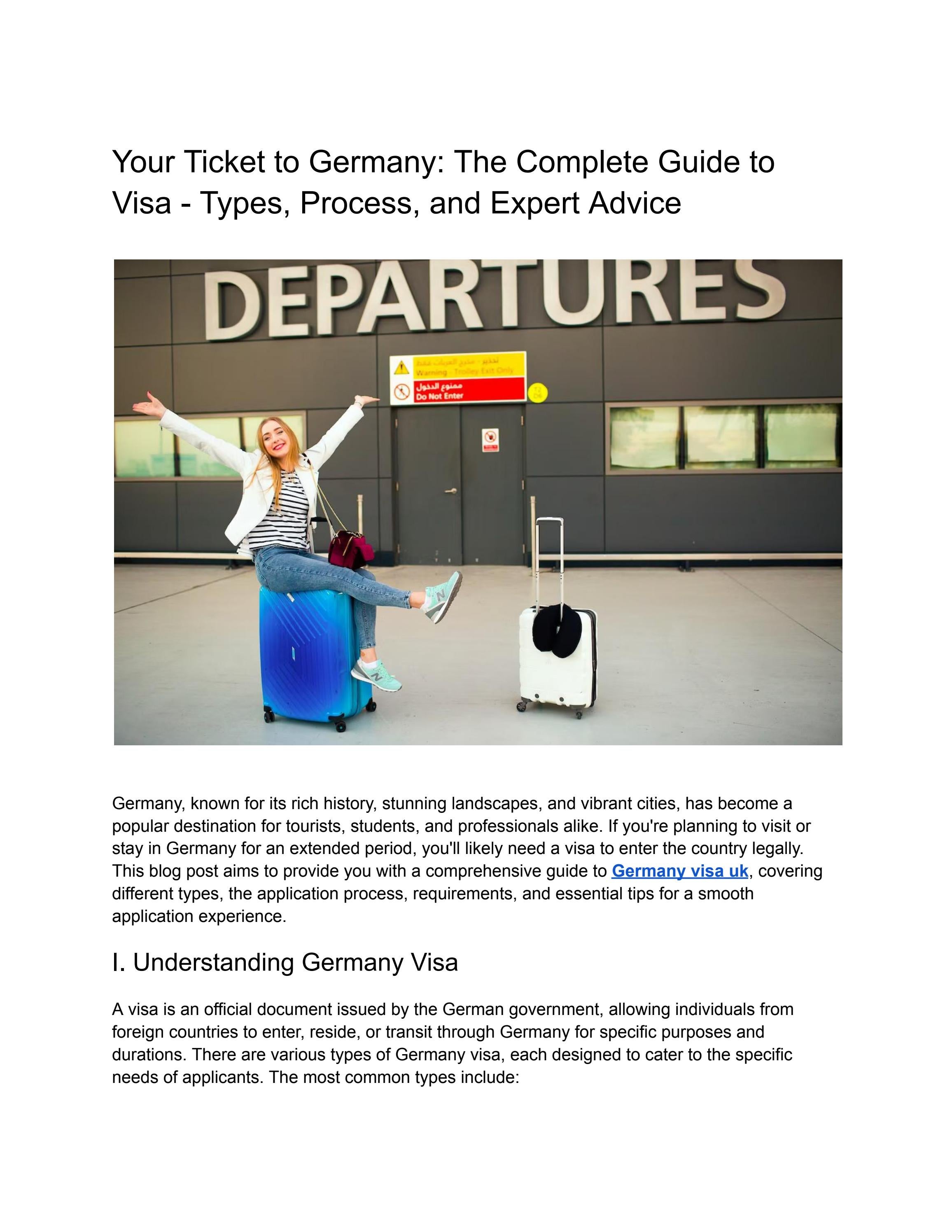 Your Ticket to Germany The Complete Guide to Visa Types, Process