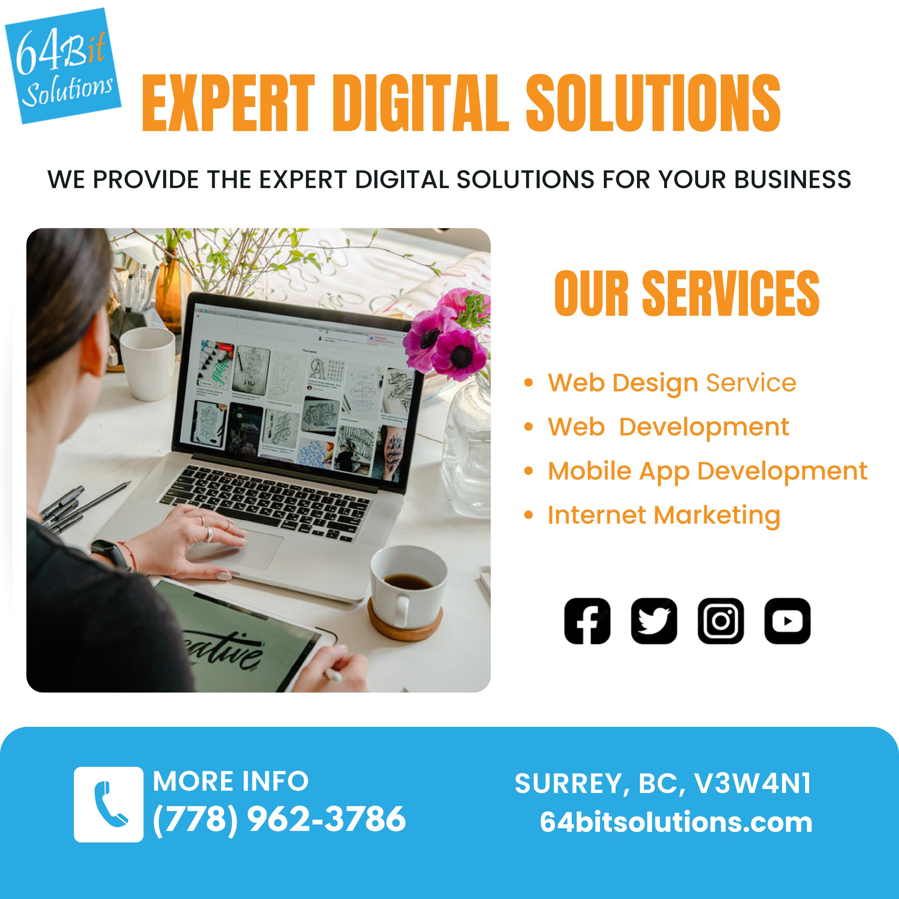 TopNotch  Development Services in Surrey 64 Bit Solutions by