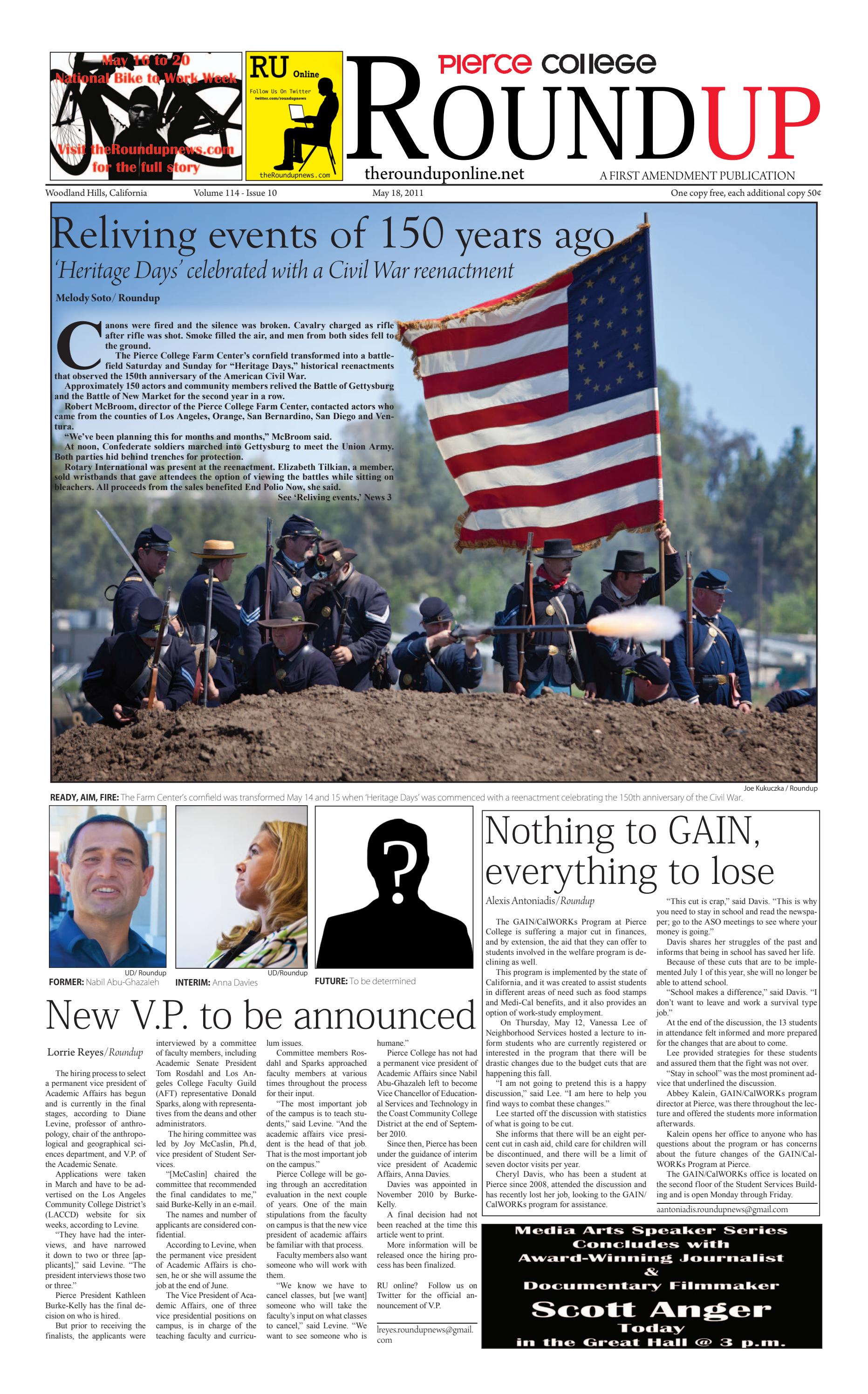 Volume 114 Spring 2011 Roundup Issue 10 by Pierce College Publications