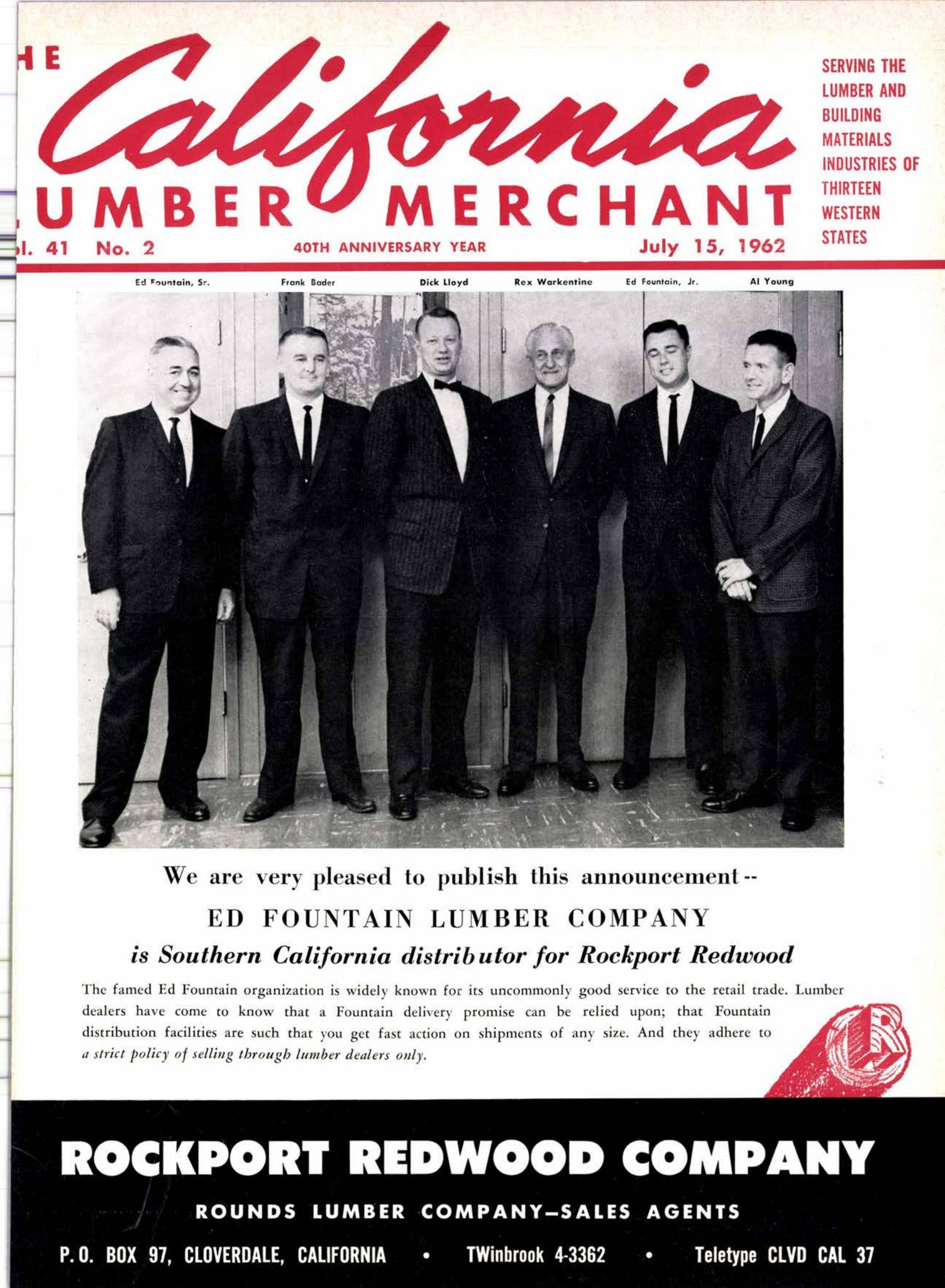 The California Lumber Merchant - July 1962 by 526 Media Group - Issuu