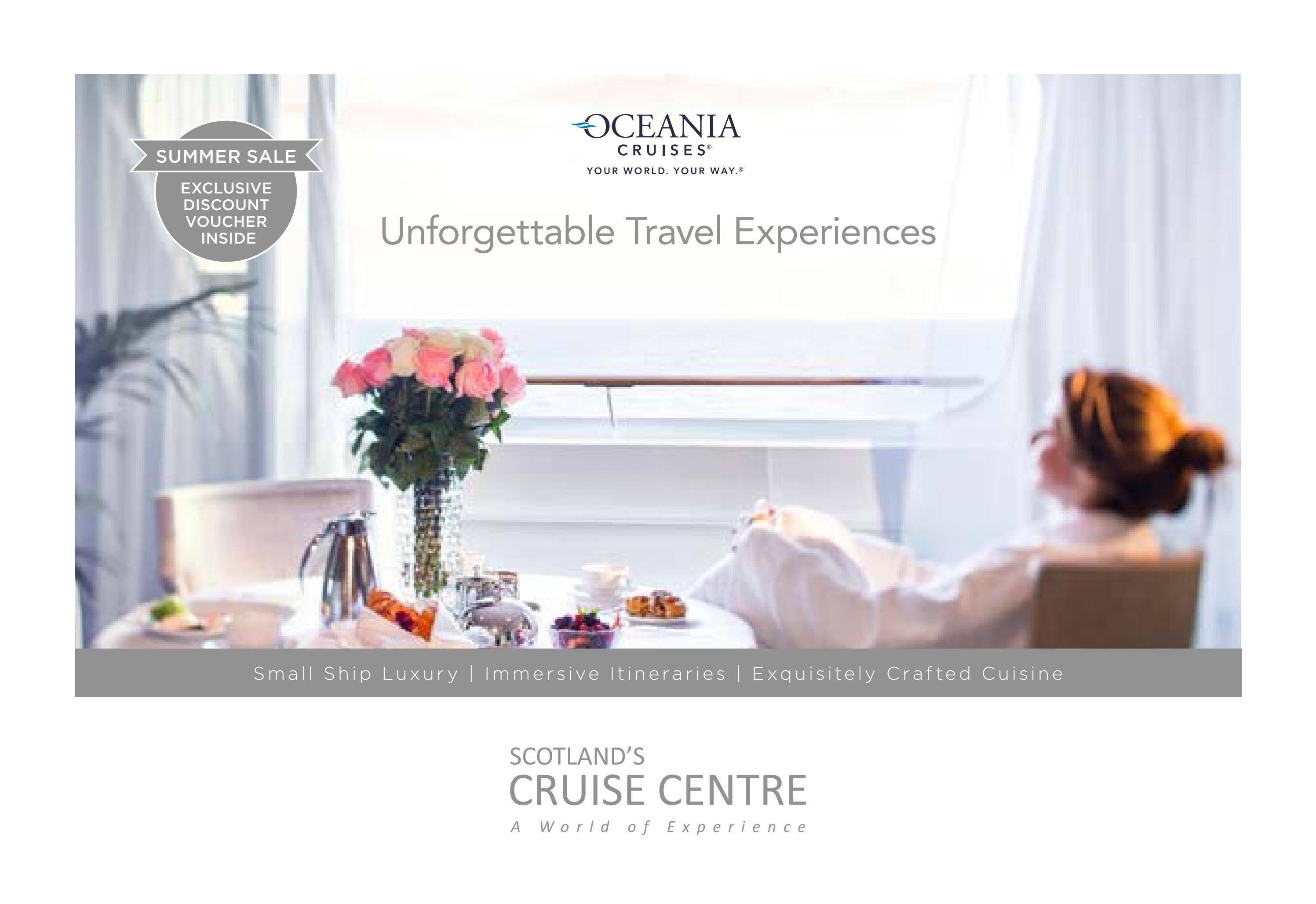 Scotland's Cruise Centre Oceania Brochure July 2023 by brooklyntravel