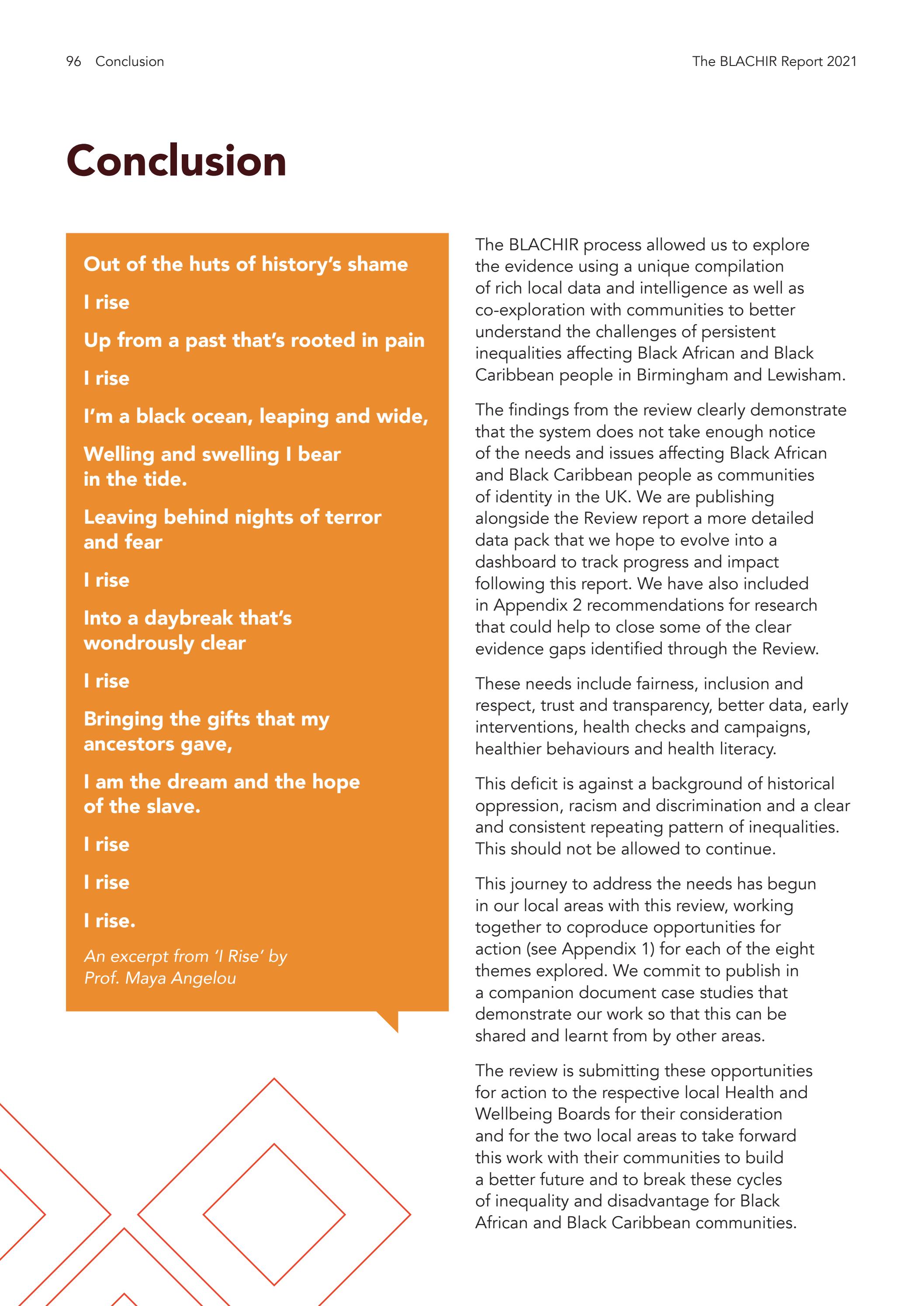 BLACHIR Report part IV by Social Inclusion Recovery Group CIC Issuu