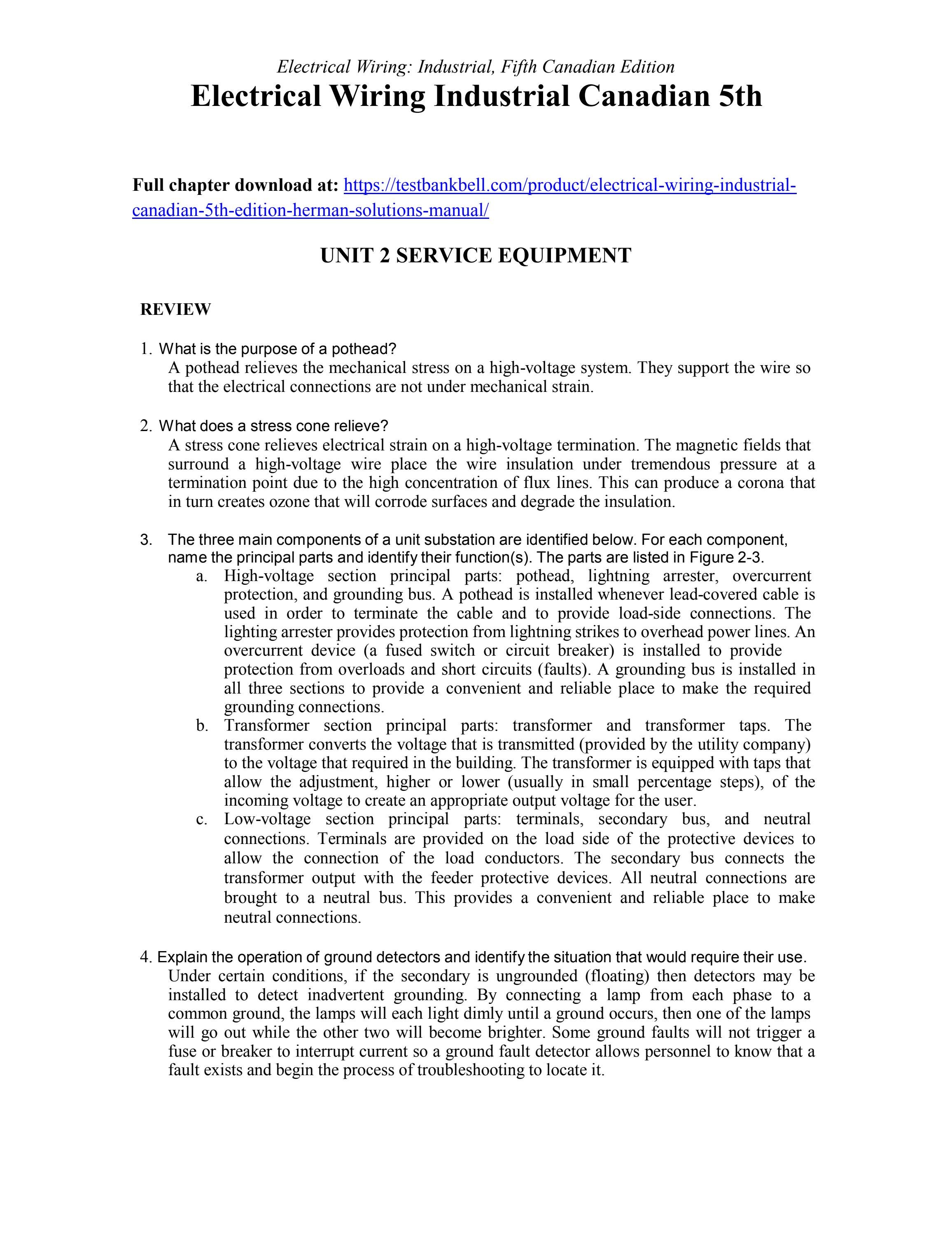 Chapter 5 Electrical Wiring 20th Edition Answers » Wiring Diagram