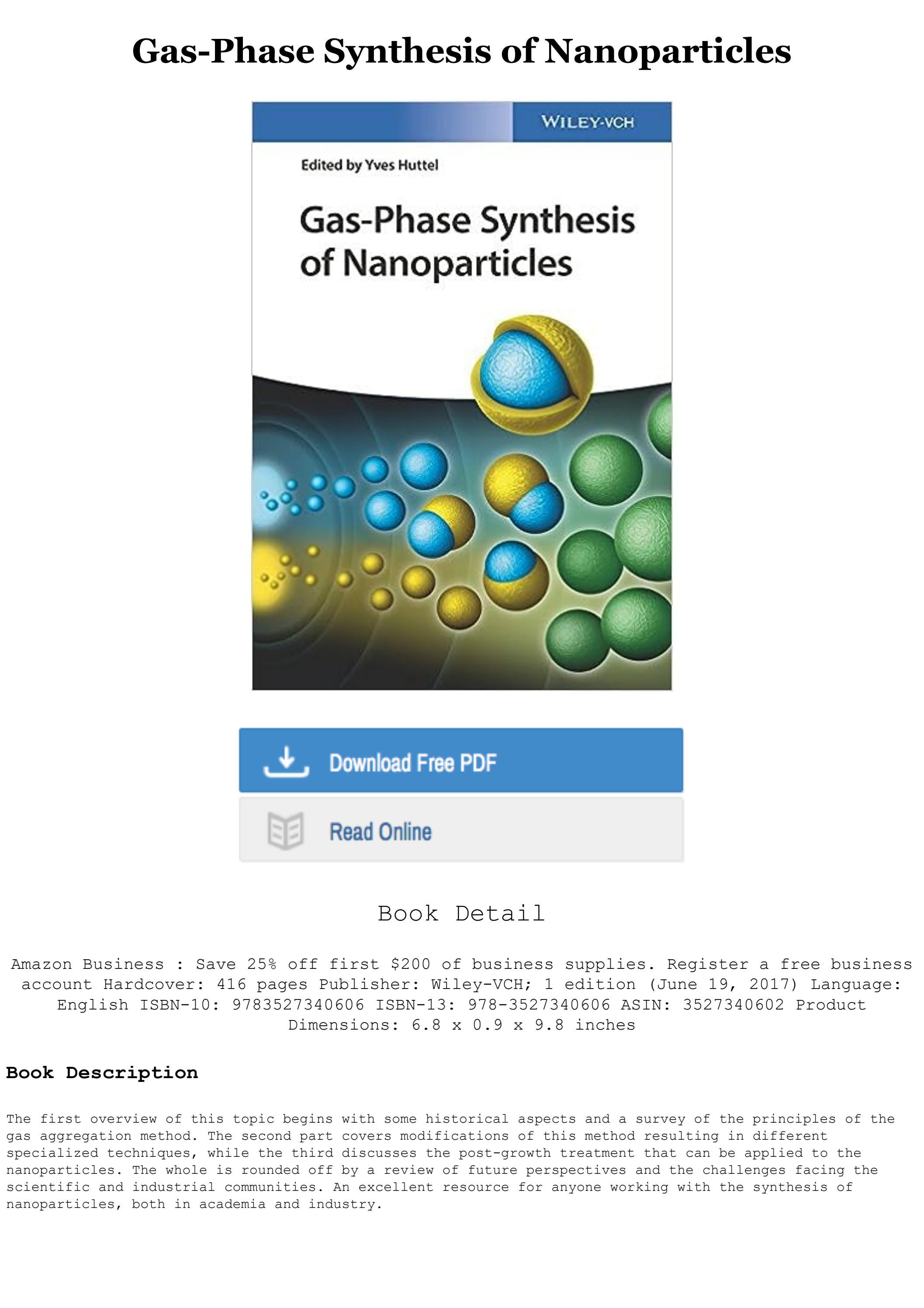 [PDF] [DOWNLOAD] Gas-Phase Synthesis of Nanoparticles Full PDF Online ...