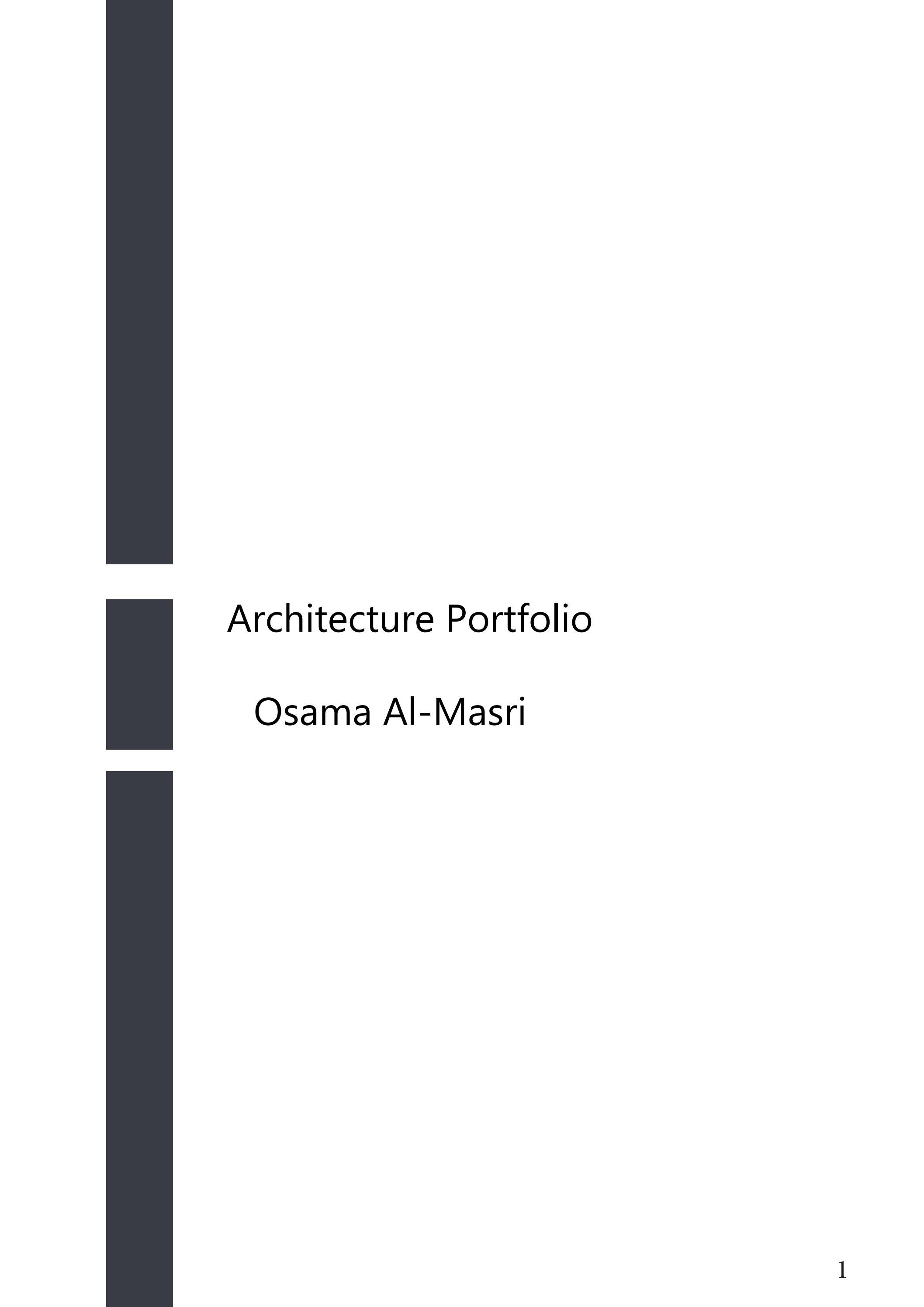 Architectural portfolio by osama al masri issuu