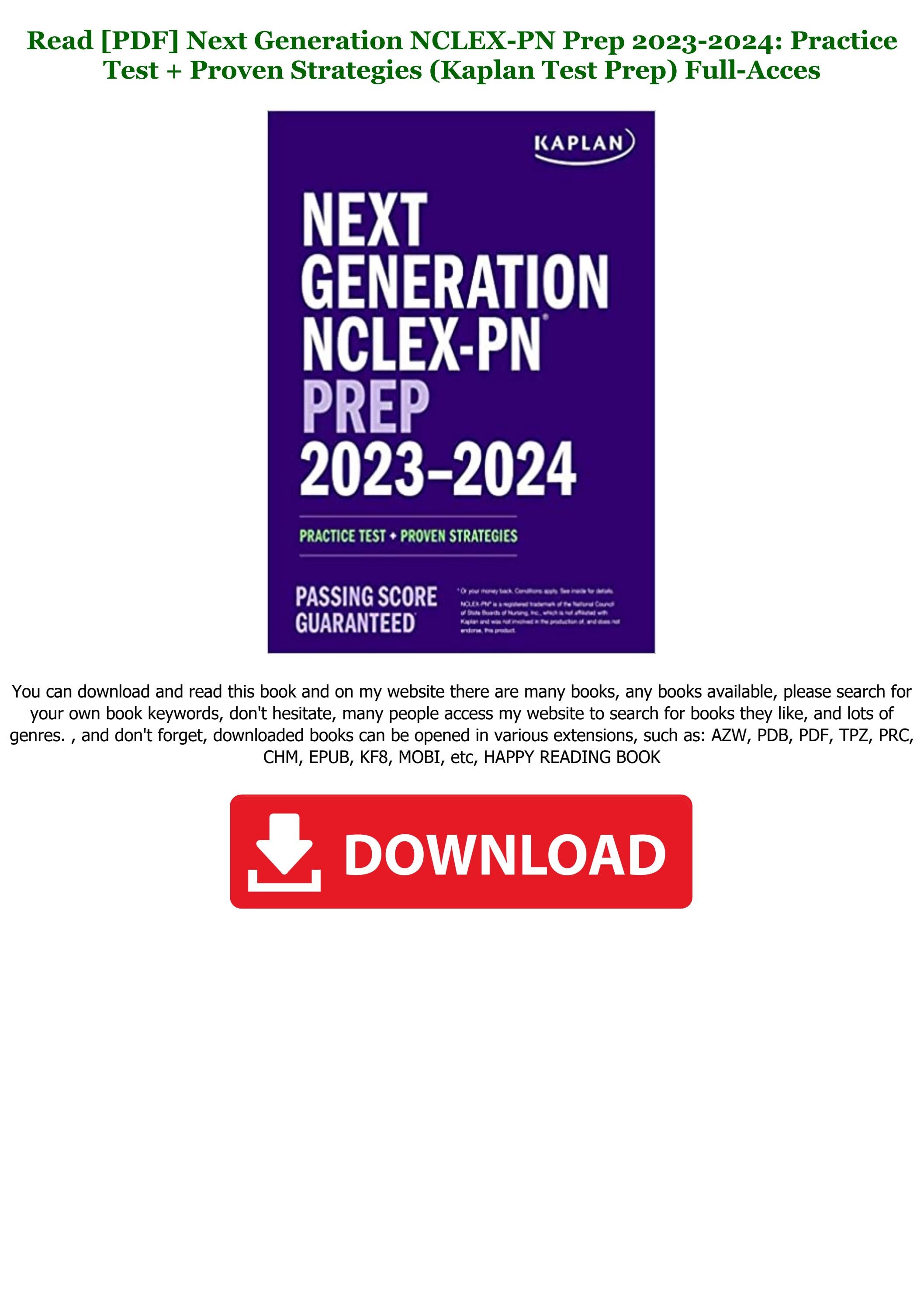 Kaplan Nclex Book