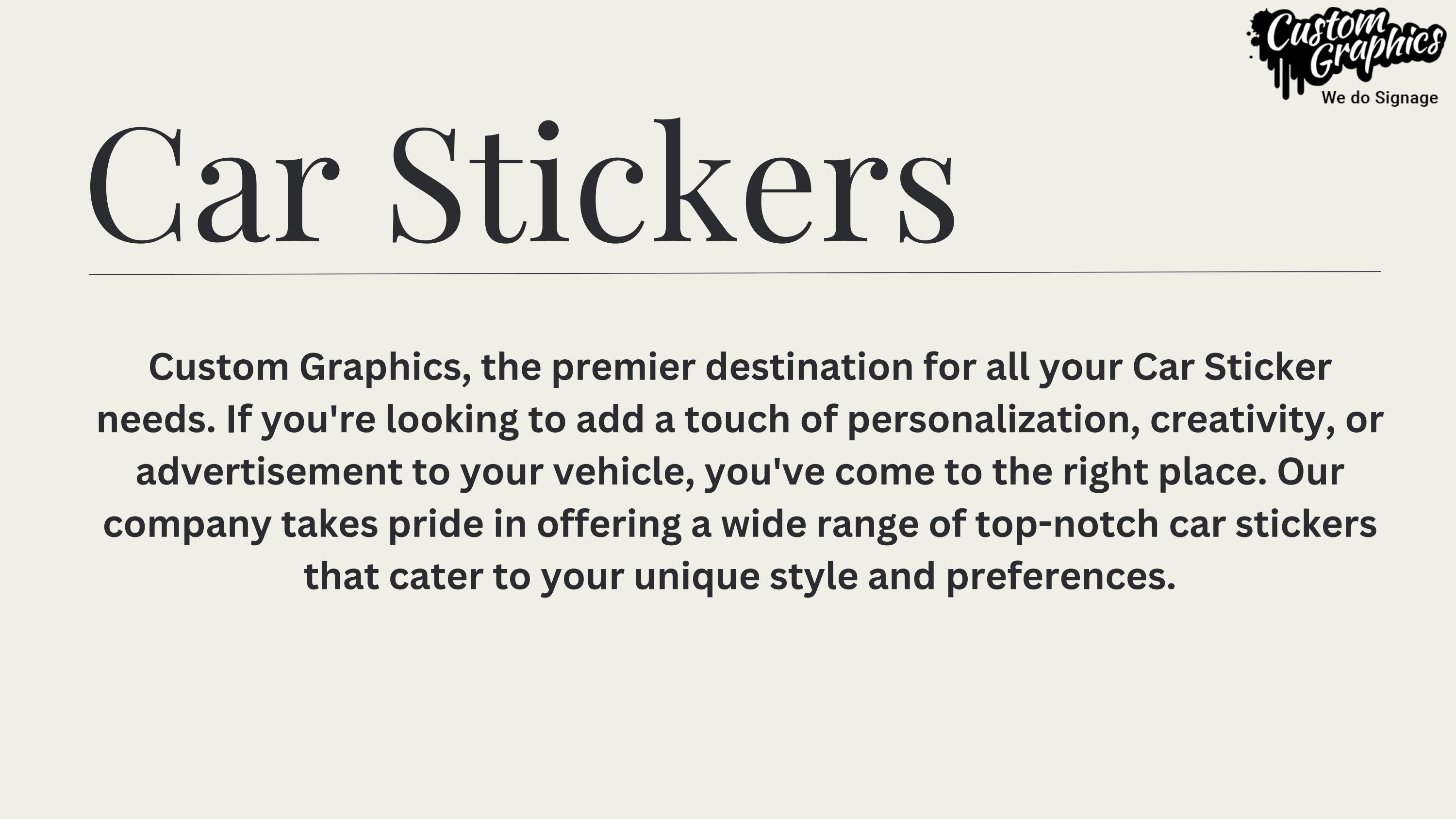 Your GoTo Destination for HighQuality Car Stickers by Max John Issuu