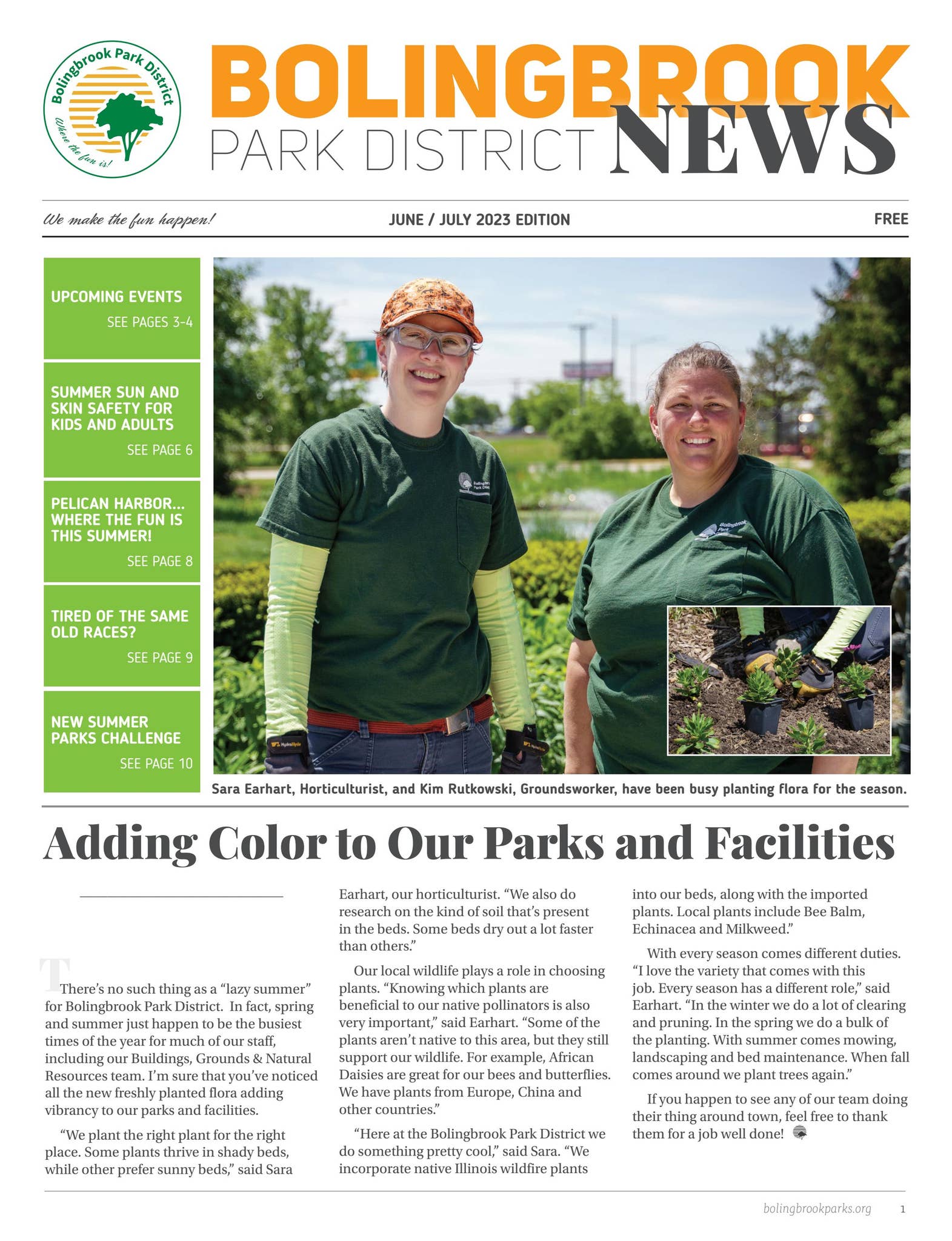 Bolingbrook Park District News June / July 2023 Edition by