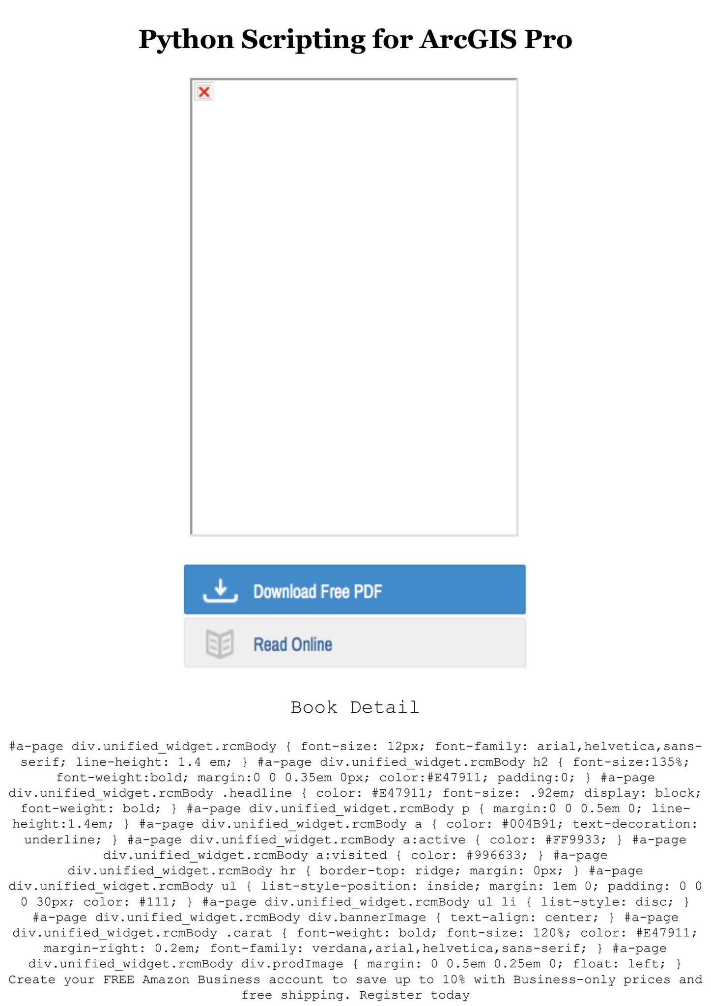 PDF DOWNLOAD Python Scripting for ArcGIS Pro [Full] by josepharjosephar ...