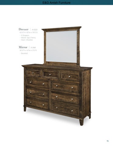 E & G Amish Furniture 家具目录 · 2023 Sunrise Cabinets 第 15 页